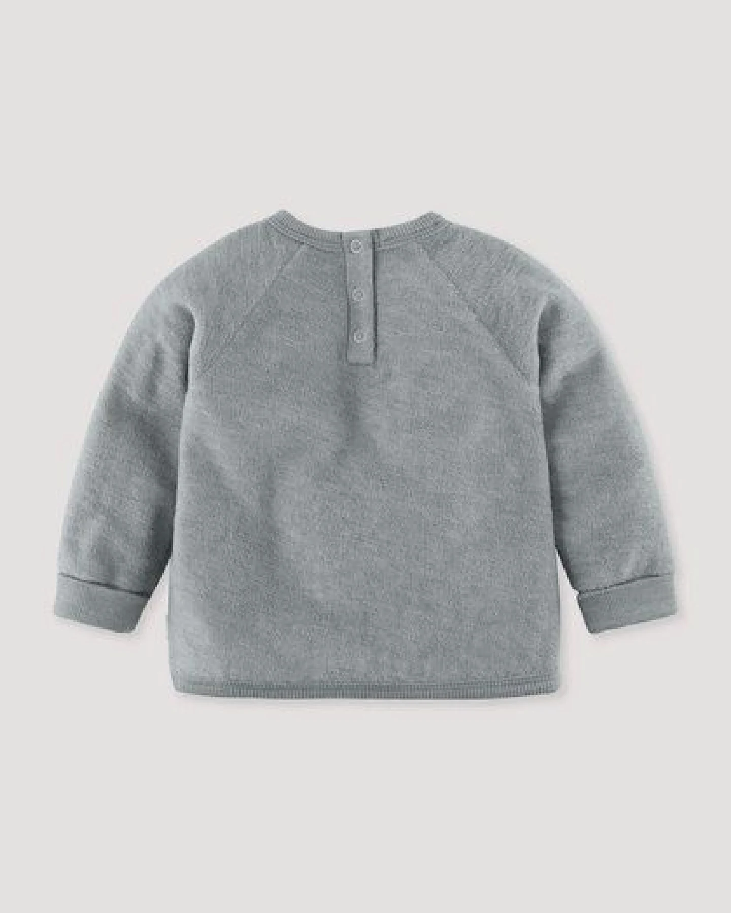 hessnatur Wollfrottee Sweatshirt Raglan aus reiner Bio-Merinowolle – Ansicht 3