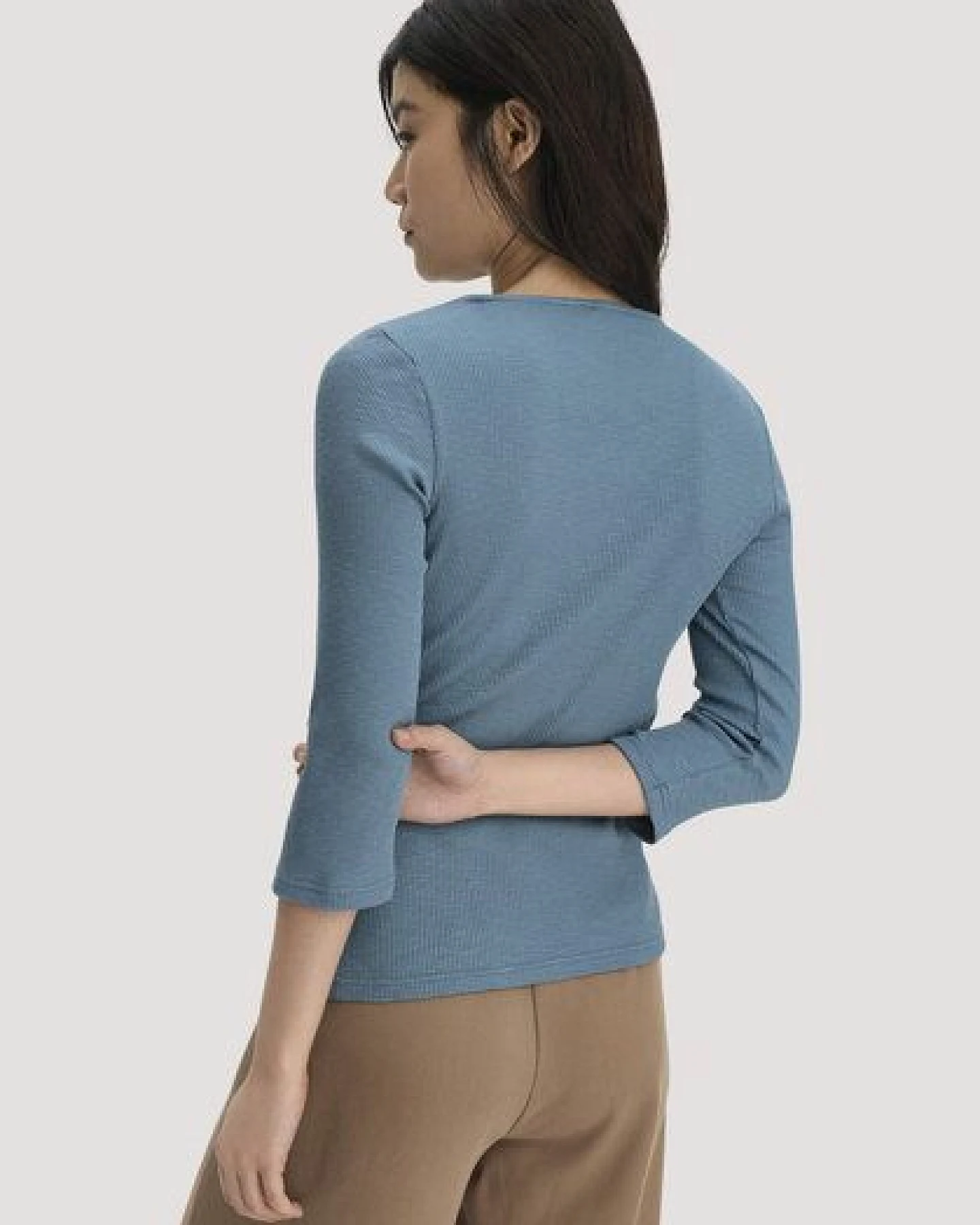hessnatur Boatneck Shirt Slim aus Bio-Baumwolle – Ansicht 2