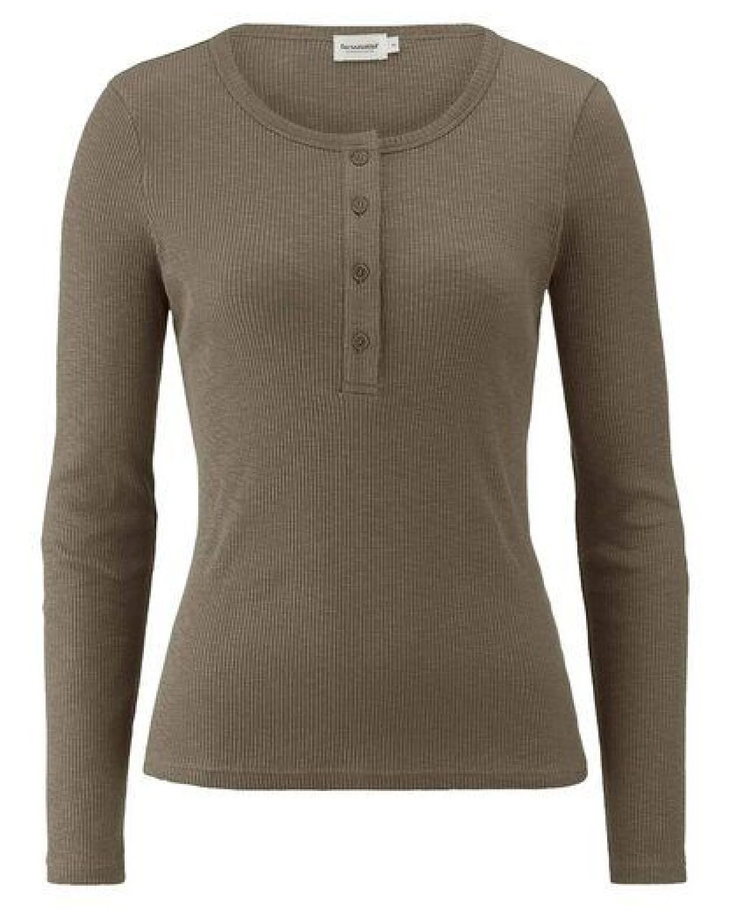 hessnatur Longsleeve Henley Slim aus Bio-Baumwolle – Ansicht 3