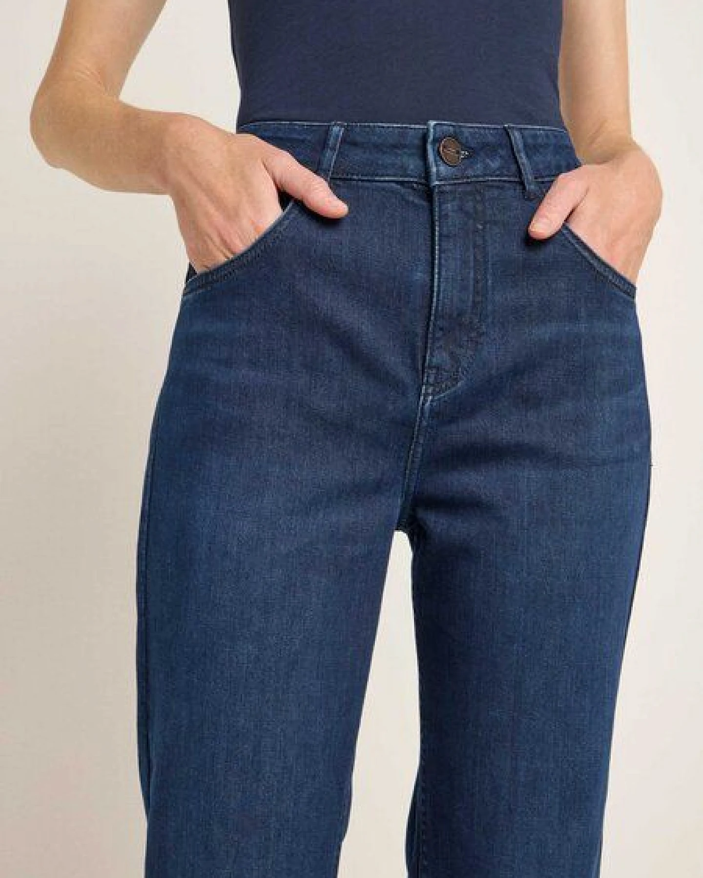 LANIUS Flared Jeans aus Bio-Baumwolle – Ansicht 2