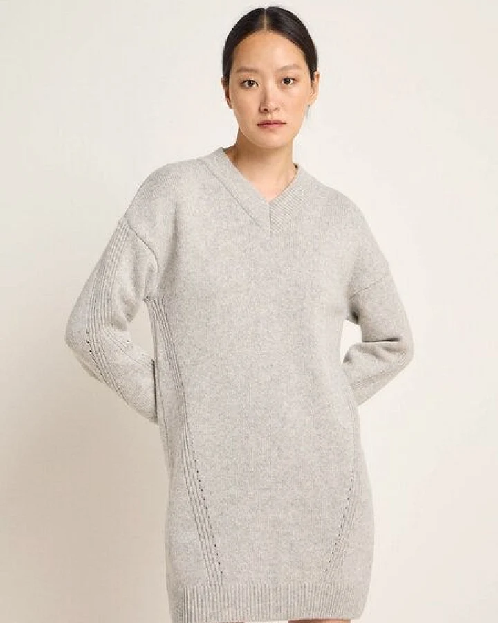 LANIUS Strickkleid aus Bio-Schurwolle und aus Bio-Baumwolle