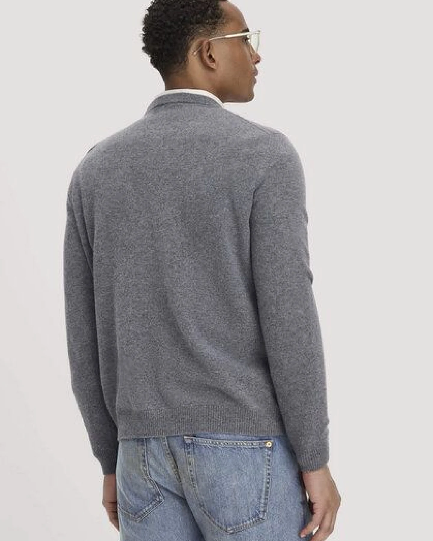 hessnatur Strickpullover Regular aus Cashmere mit Recyclinganteil – Ansicht 2
