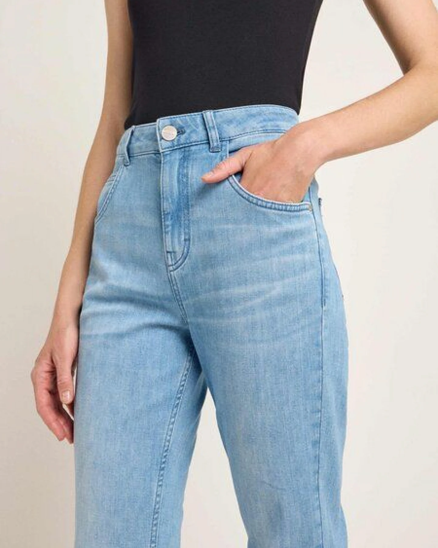 LANIUS Flared Jeans aus Bio-Baumwolle – Ansicht 4