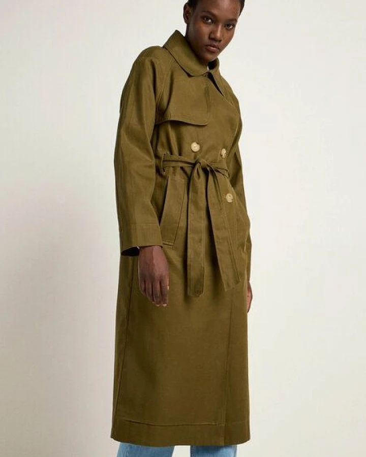LANIUS Trenchcoat aus TENCEL Lyocell und Bio-Baumwolle