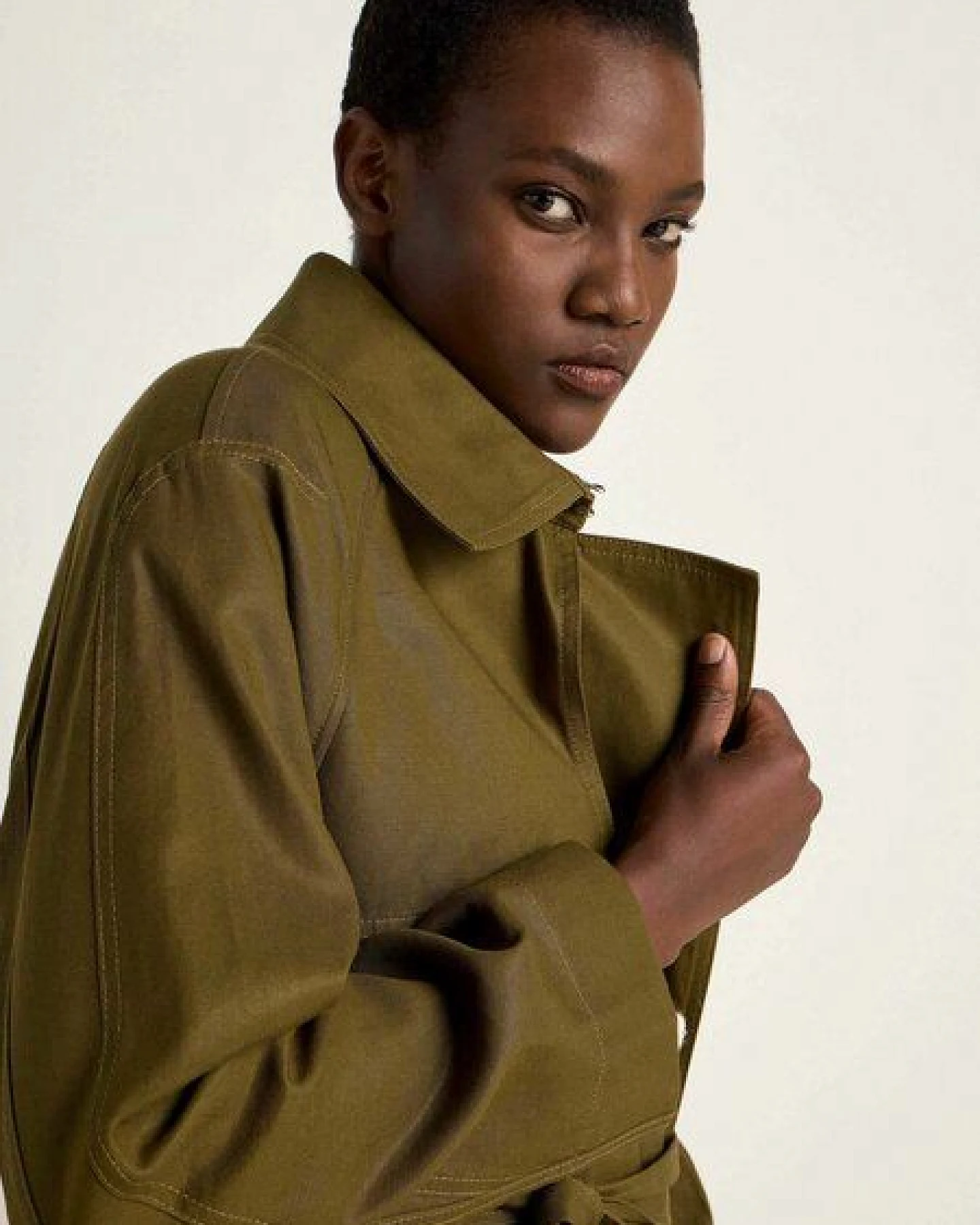 LANIUS Trenchcoat aus TENCEL Lyocell und Bio-Baumwolle – Ansicht 3