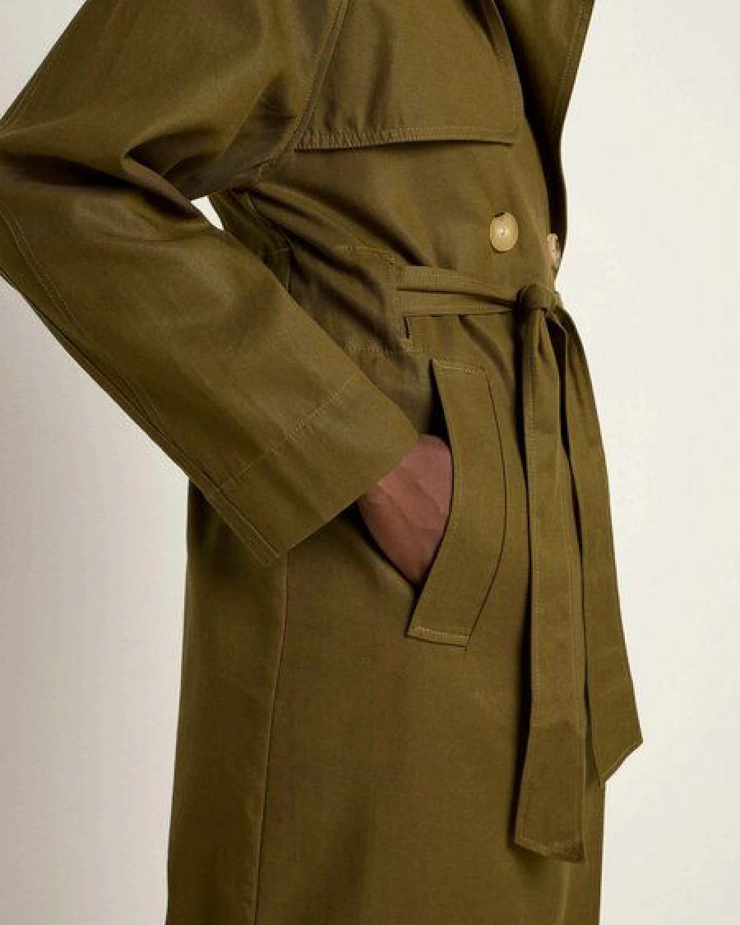 LANIUS Trenchcoat aus TENCEL Lyocell und Bio-Baumwolle – Ansicht 4