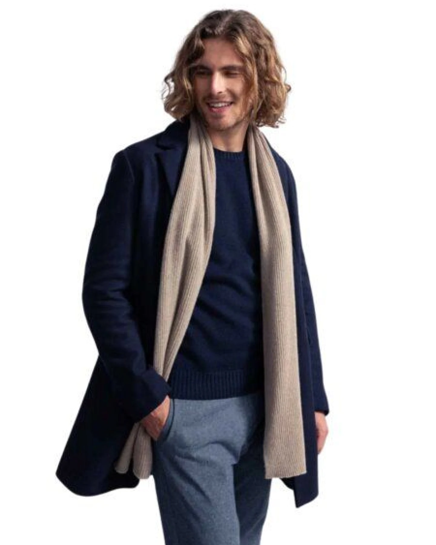 Rifò - Circular Fashion Made in Italy Schal Federico aus recycelter Kaschmirwolle – Ansicht 2
