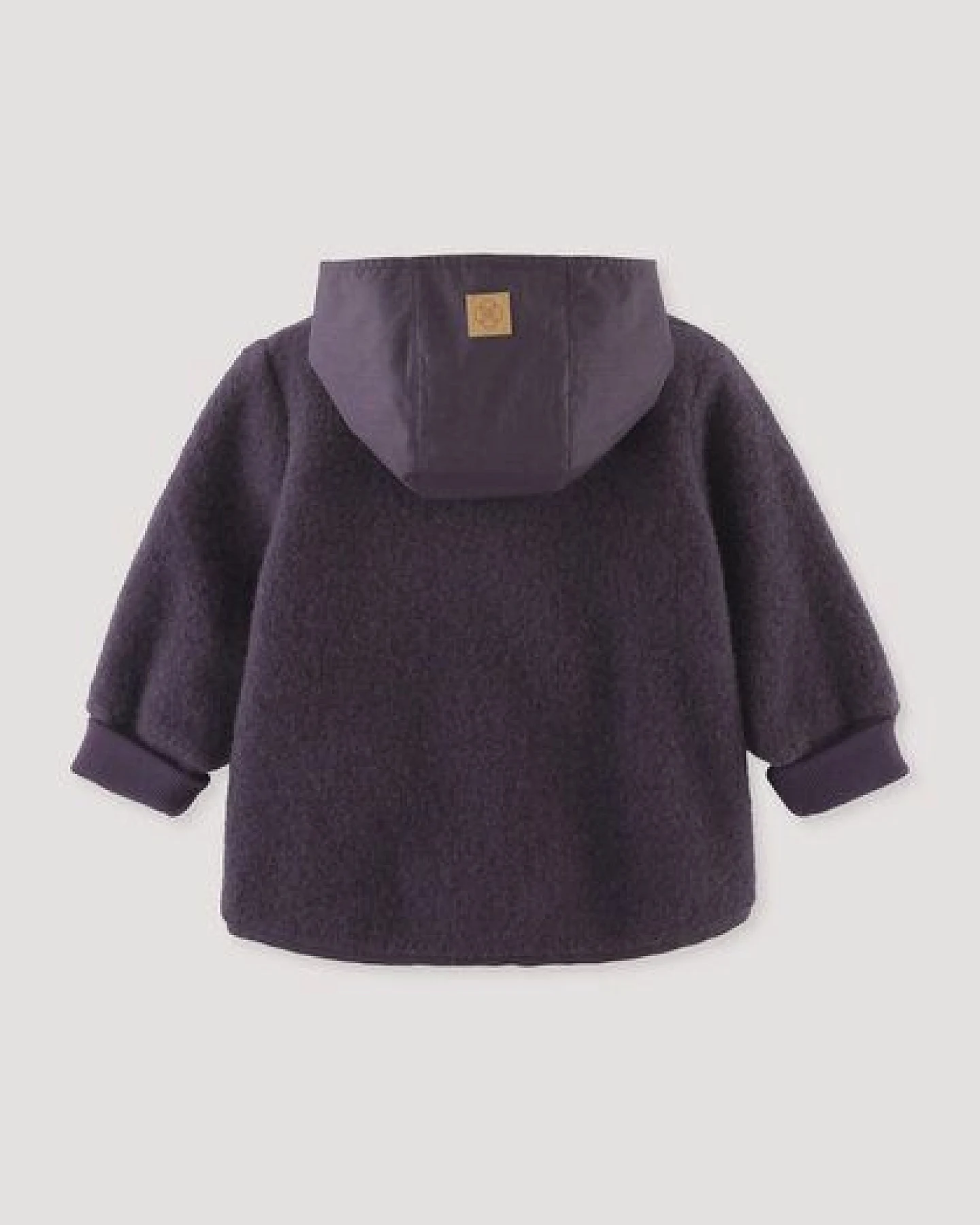 hessnatur Wollfleece-Jacke mit Patch aus Bio-Merinowolle – Ansicht 3