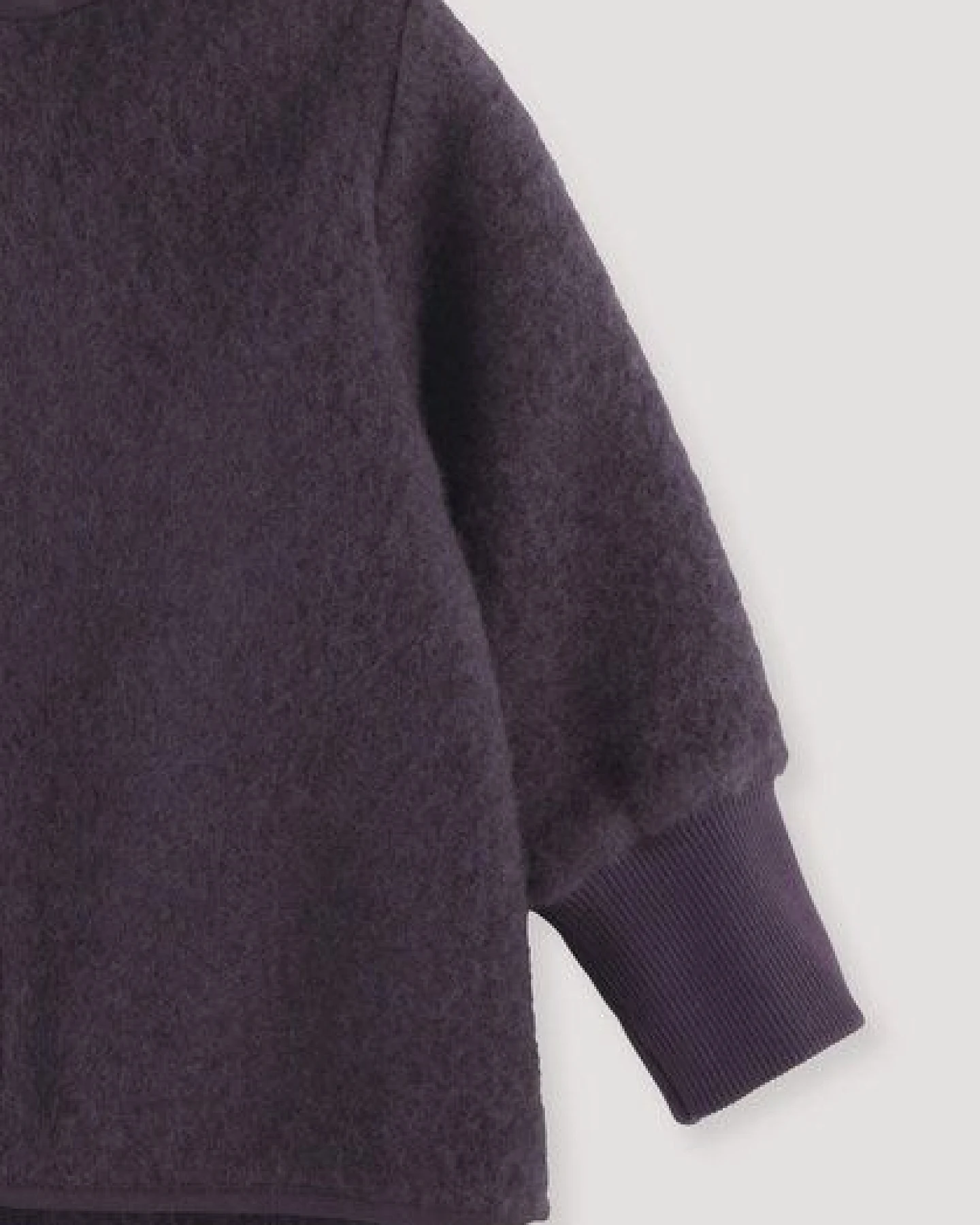 hessnatur Wollfleece-Jacke mit Patch aus Bio-Merinowolle – Ansicht 4