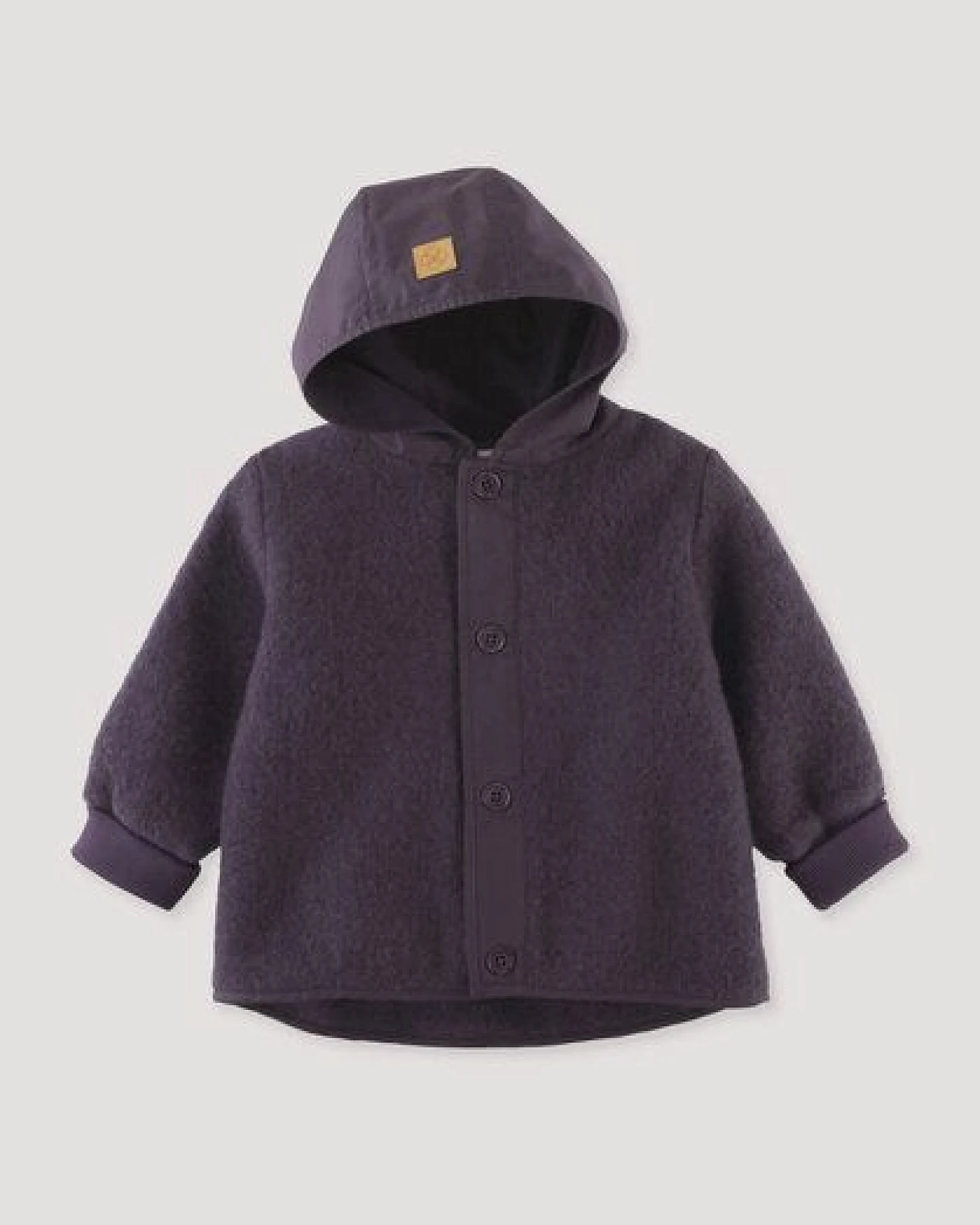 hessnatur Wollfleece-Jacke mit Patch aus Bio-Merinowolle – Ansicht 2