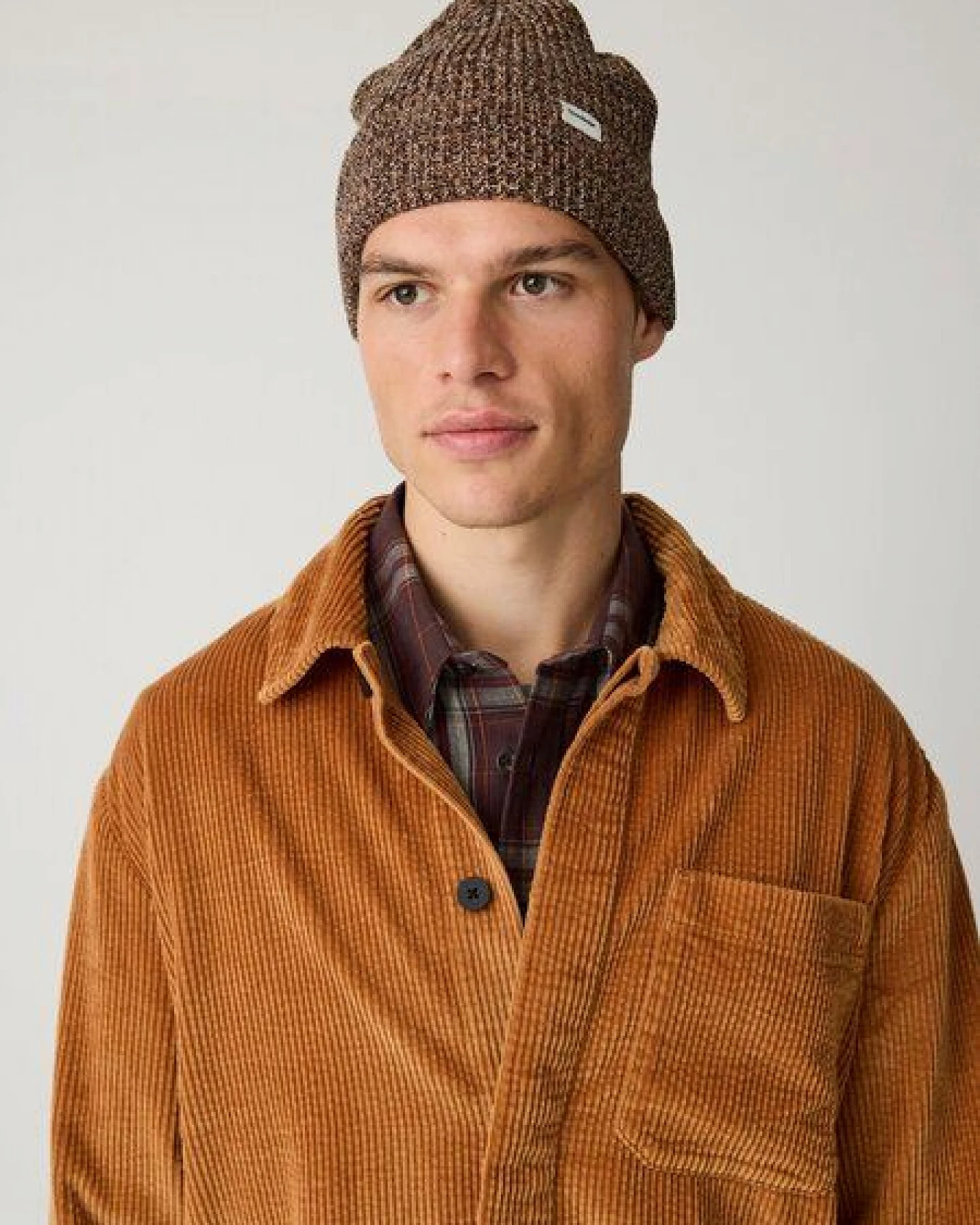 KnowledgeCotton Apparel Beanie aus gezwirntem Garn aus Bio-Baumwolle – Ansicht 3
