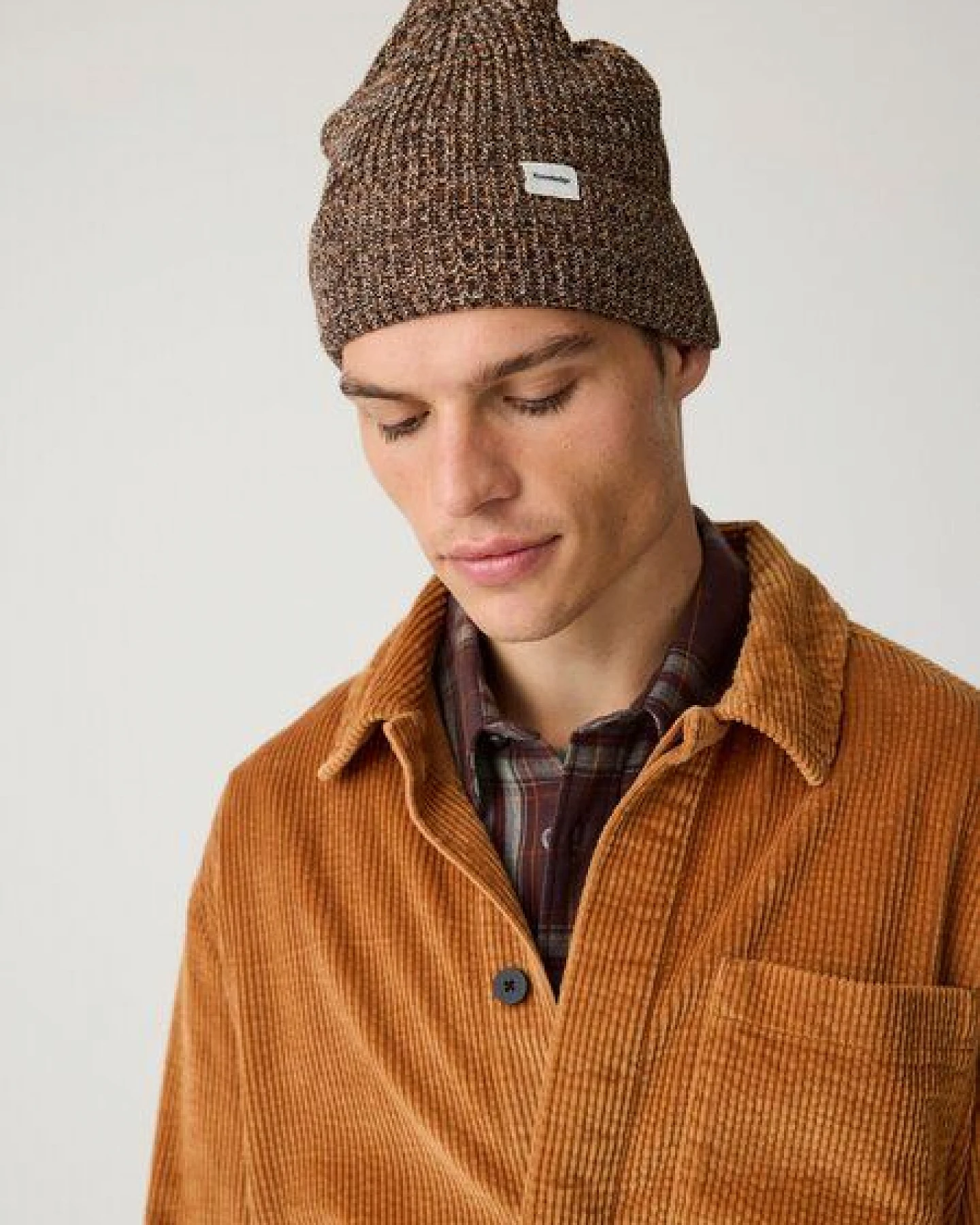 KnowledgeCotton Apparel Beanie aus gezwirntem Garn aus Bio-Baumwolle – Ansicht 4