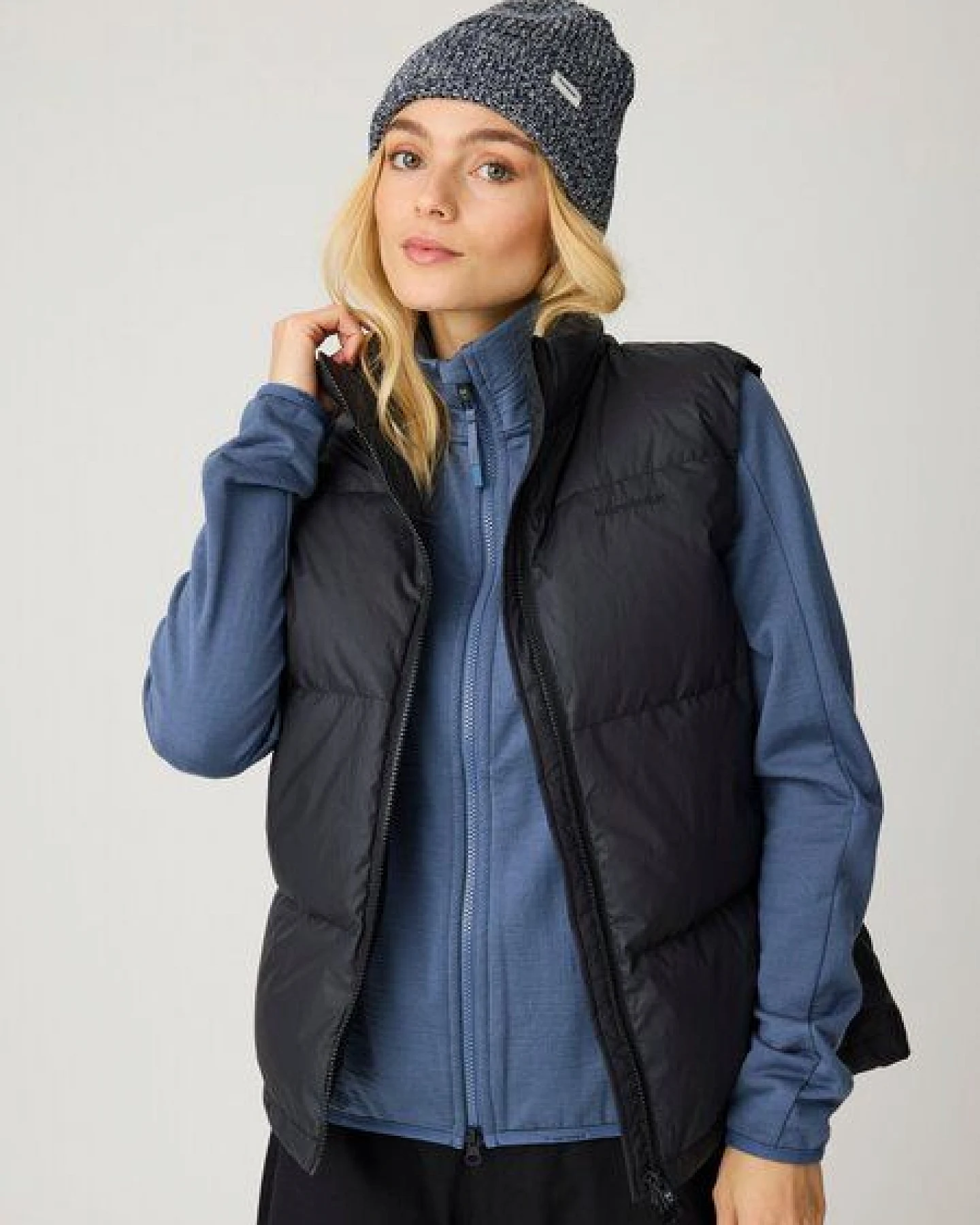 KnowledgeCotton Apparel Beanie aus gezwirntem Garn aus Bio-Baumwolle – Ansicht 2