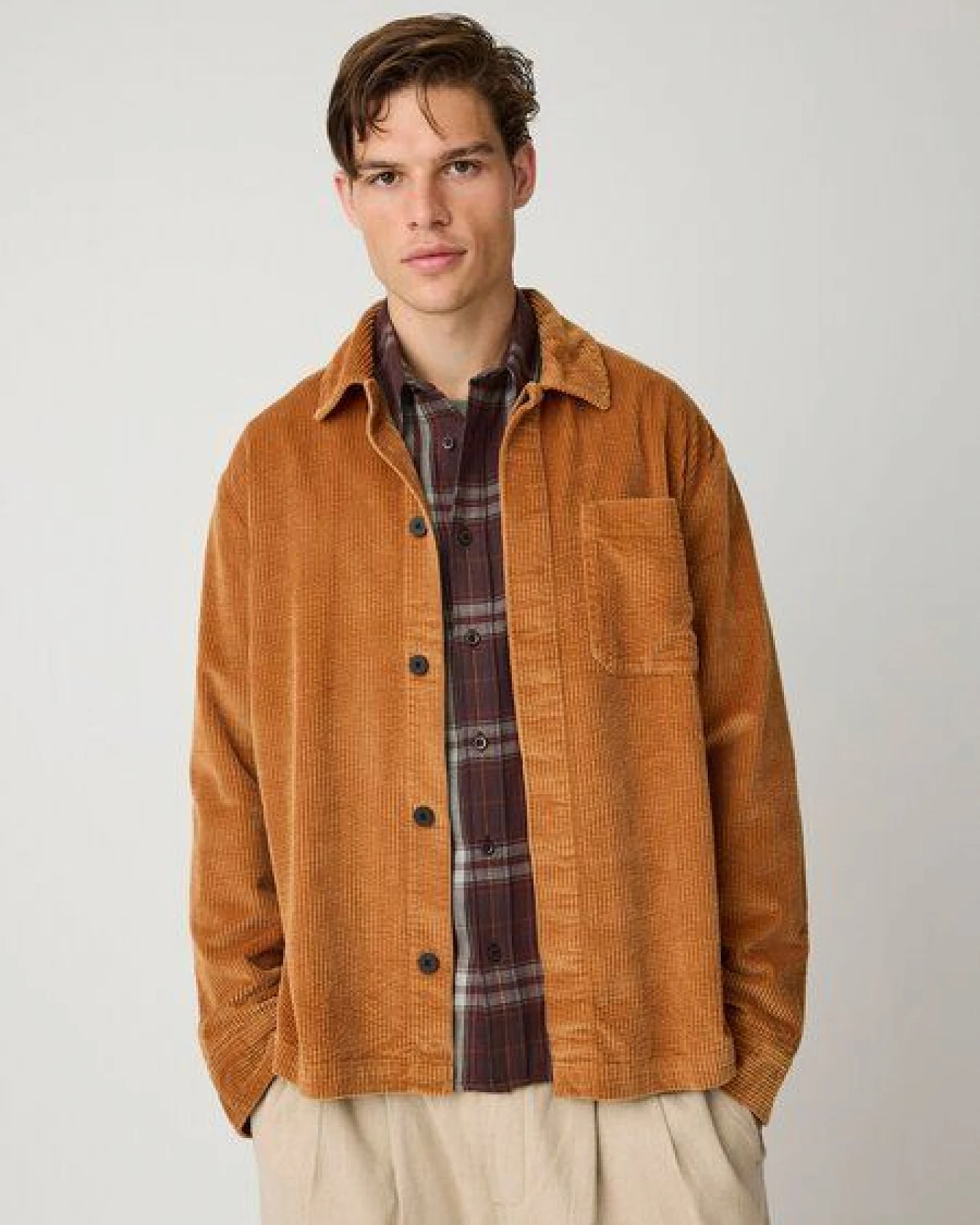 KnowledgeCotton Apparel Klassisches Flanellhemd DUNE mit Karomuster aus Bio-Baumwolle – Ansicht 3