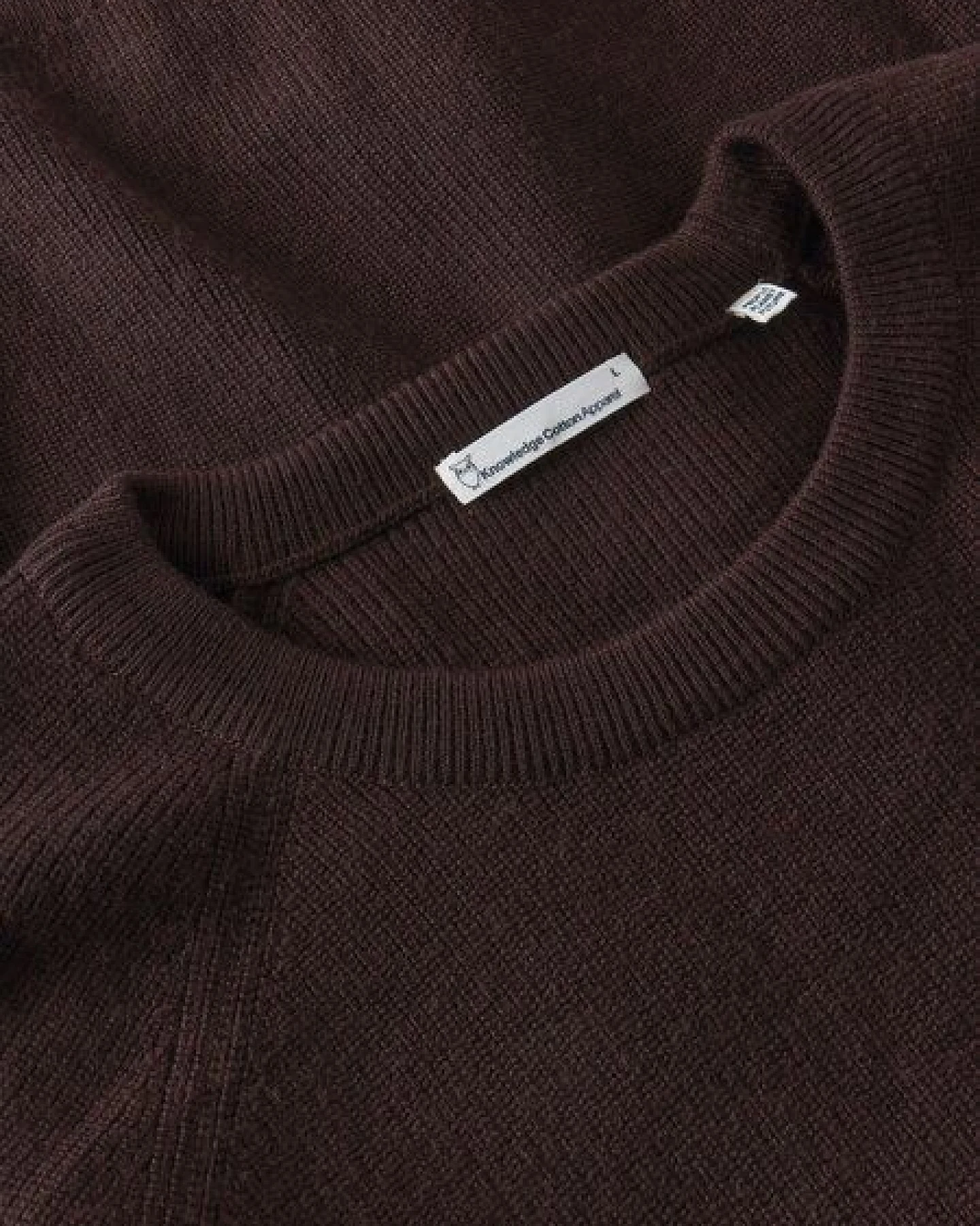 KnowledgeCotton Apparel Rundhalsausschnitt-Pullover aus Bio-Merinowolle – Ansicht 4
