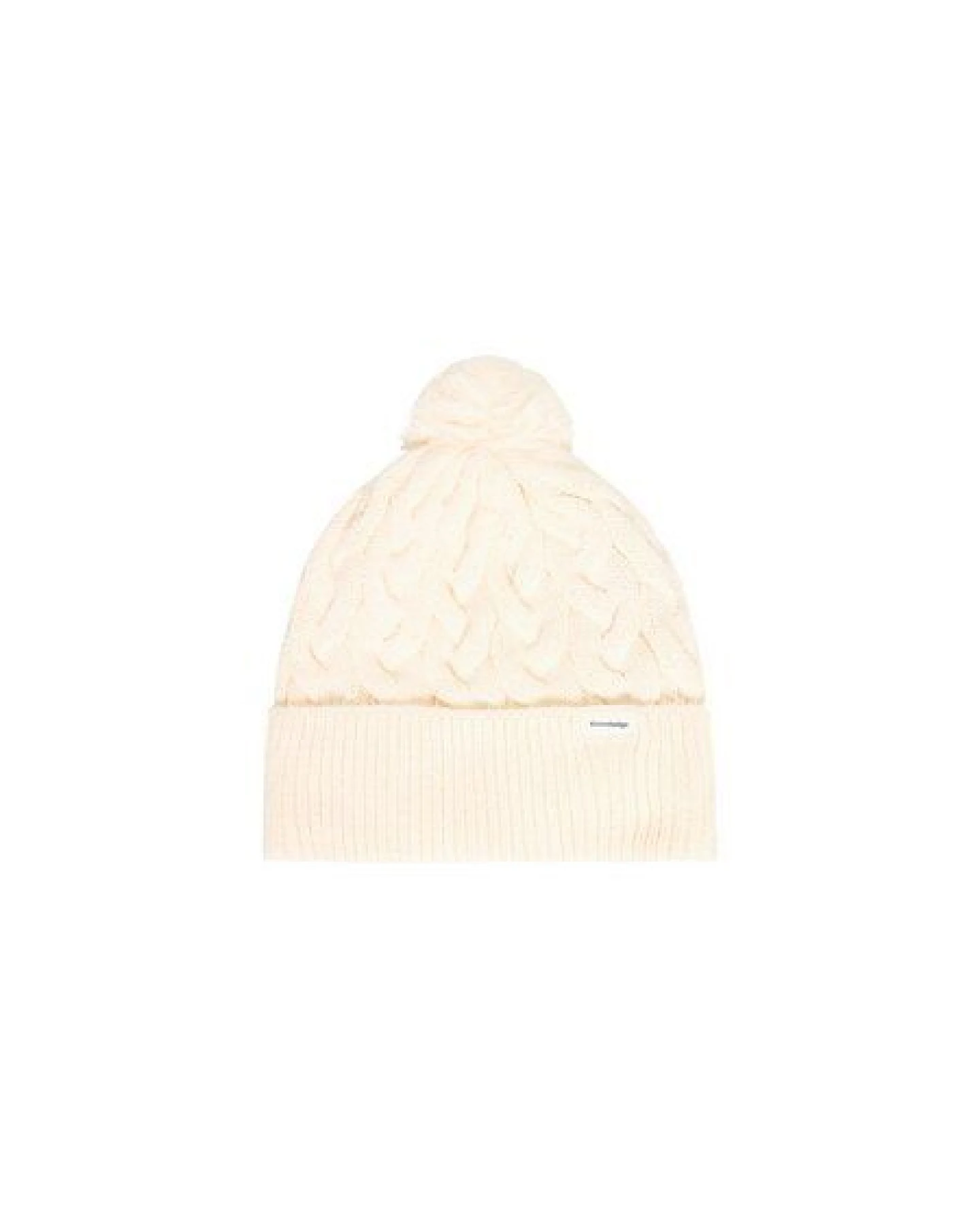KnowledgeCotton Apparel Strickmütze mit Zopfmuster und Bommel aus Bio-Baumwolle – Ansicht 3