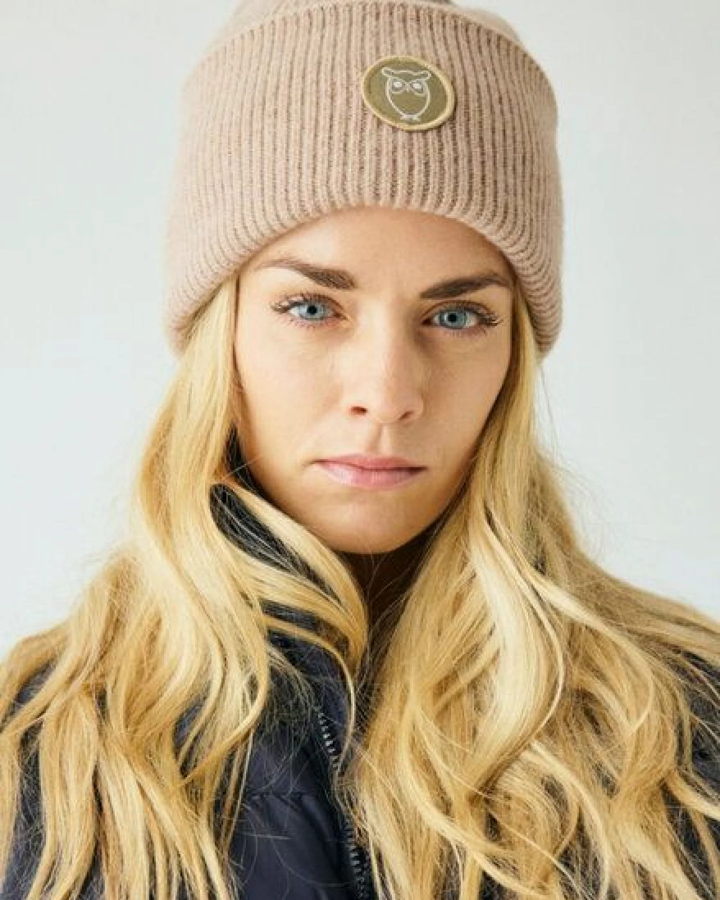 KnowledgeCotton Apparel Woll-Mütze - Rib Beanie - aus 100% Merino Wolle – Ansicht 3