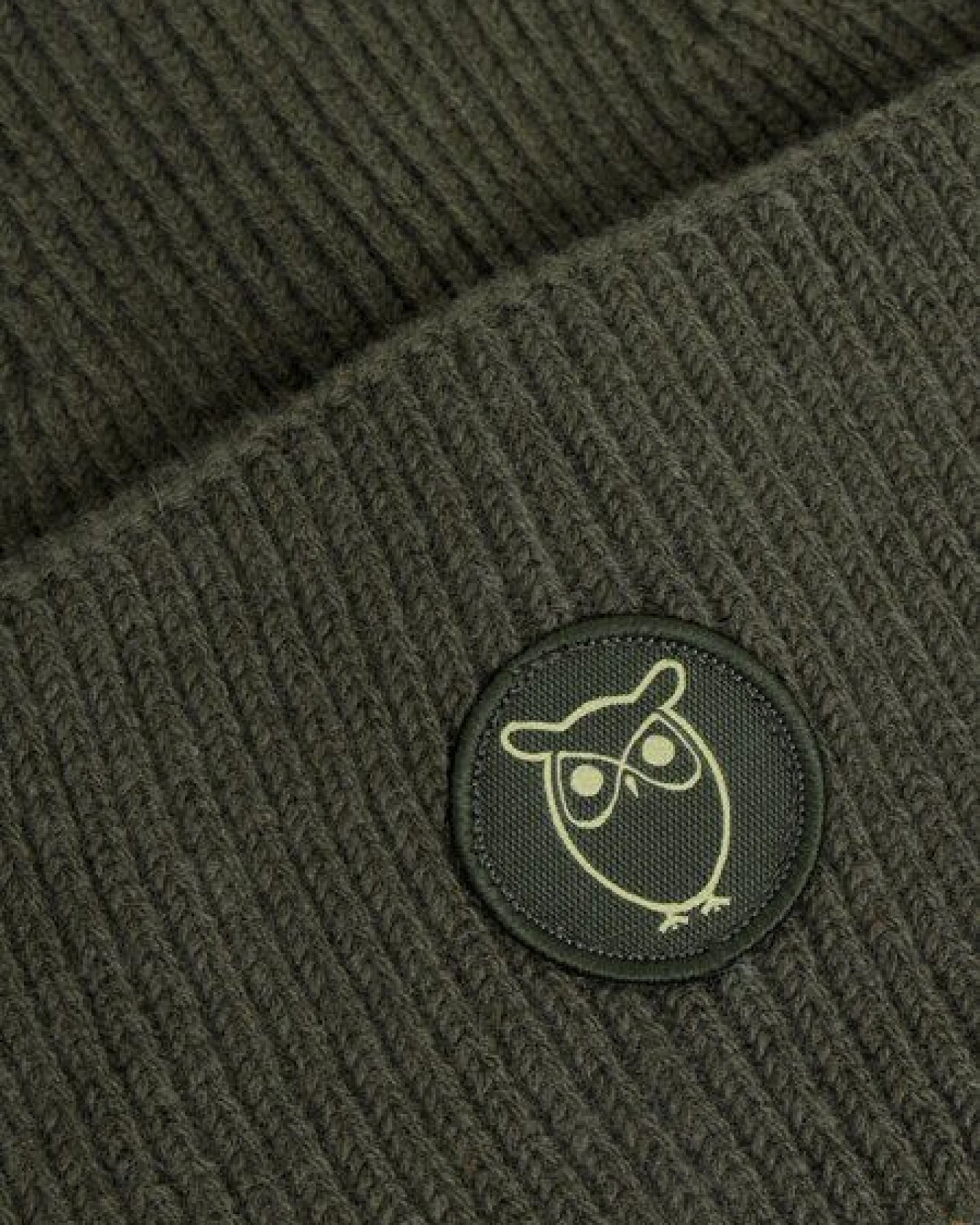 KnowledgeCotton Apparel Woll-Mütze - Rib Beanie - aus 100% Merino Wolle – Ansicht 2