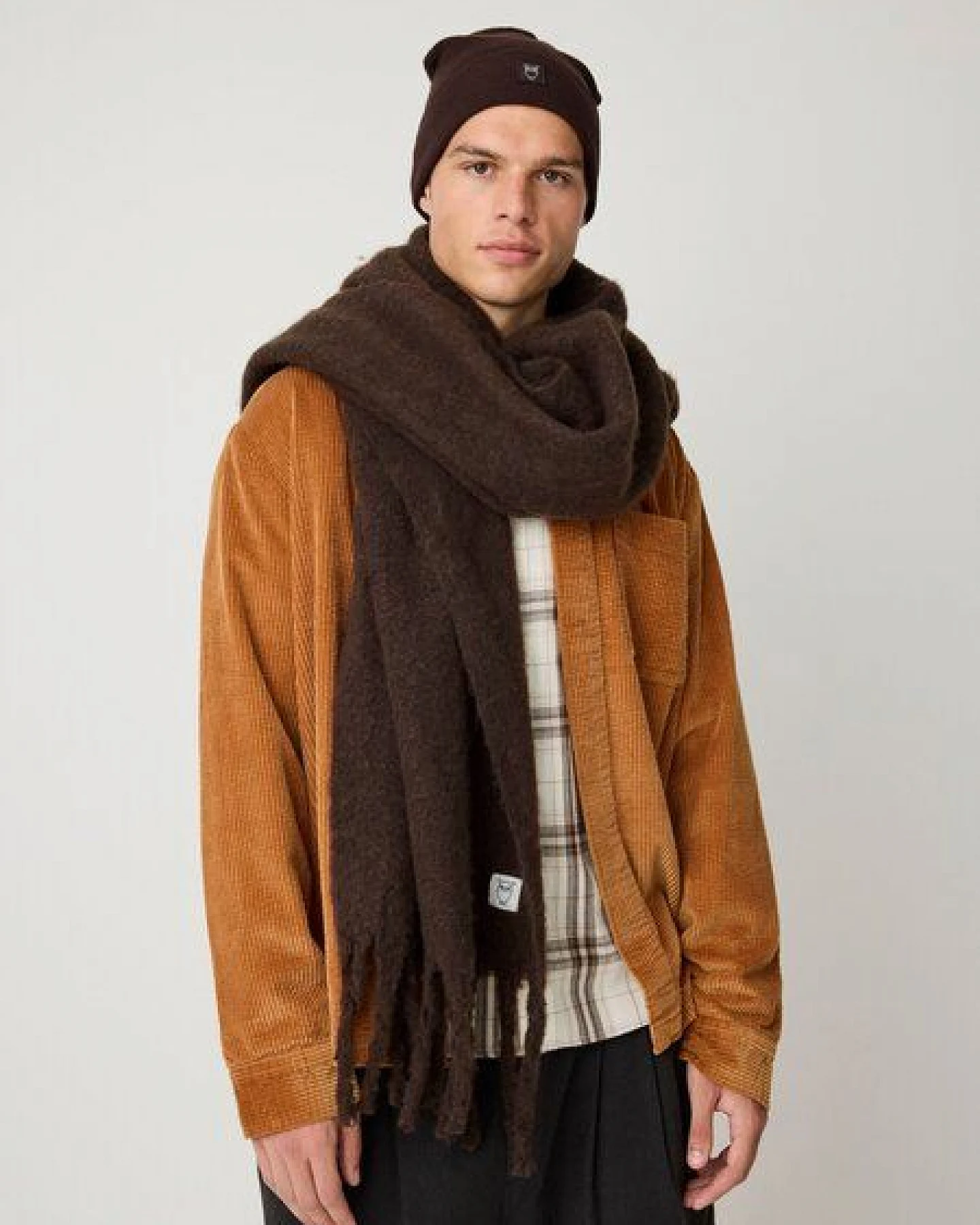 KnowledgeCotton Apparel Klassisches Flanellhemd DUNE mit Karomuster aus Bio-Baumwolle – Ansicht 3