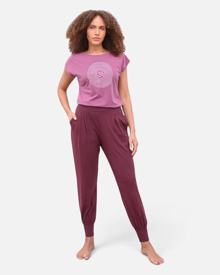 Jaya Organics Yogahose Naya - Burgundy L