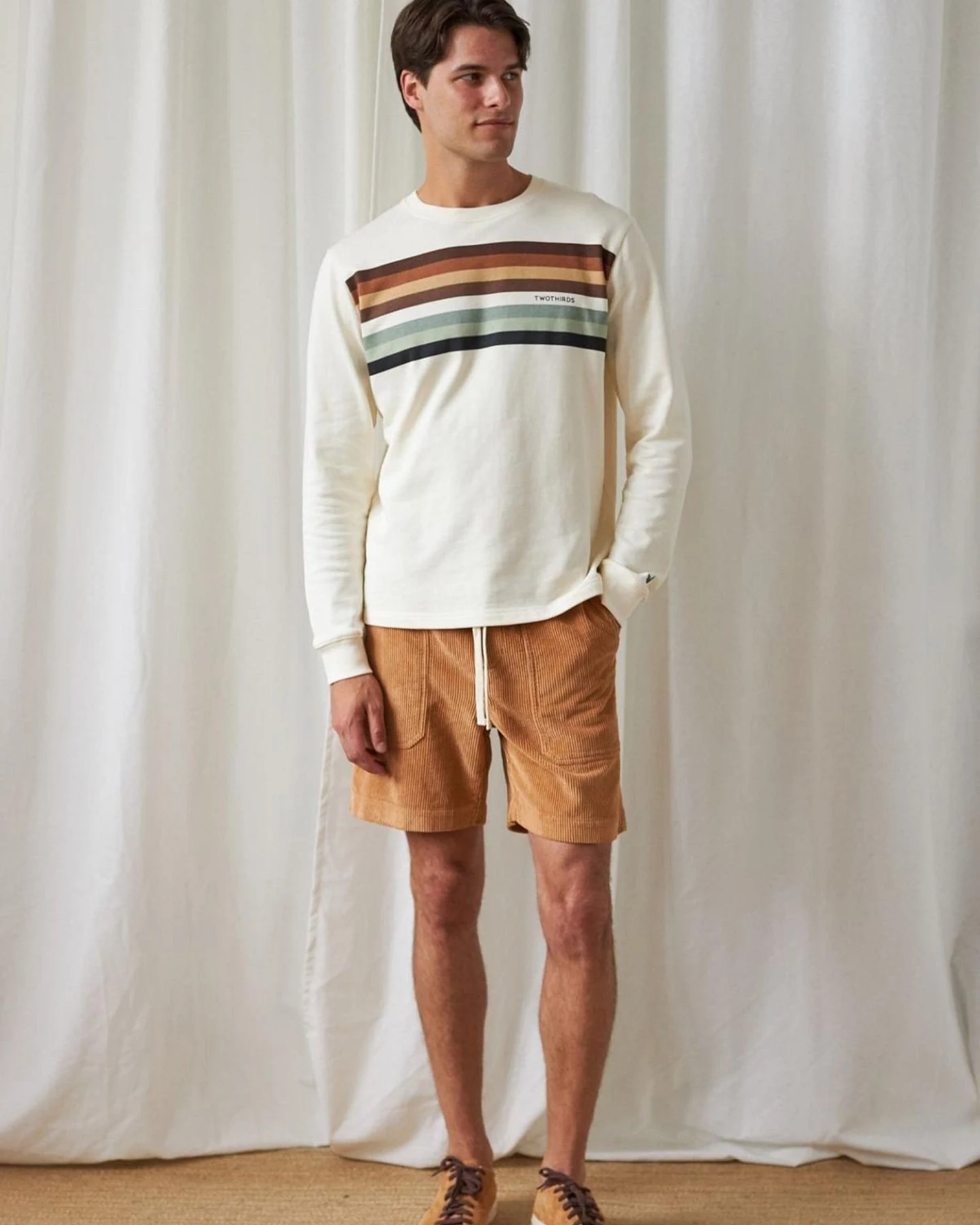 Twothirds Sweatshirt Mouli - Ecru – Ansicht 2