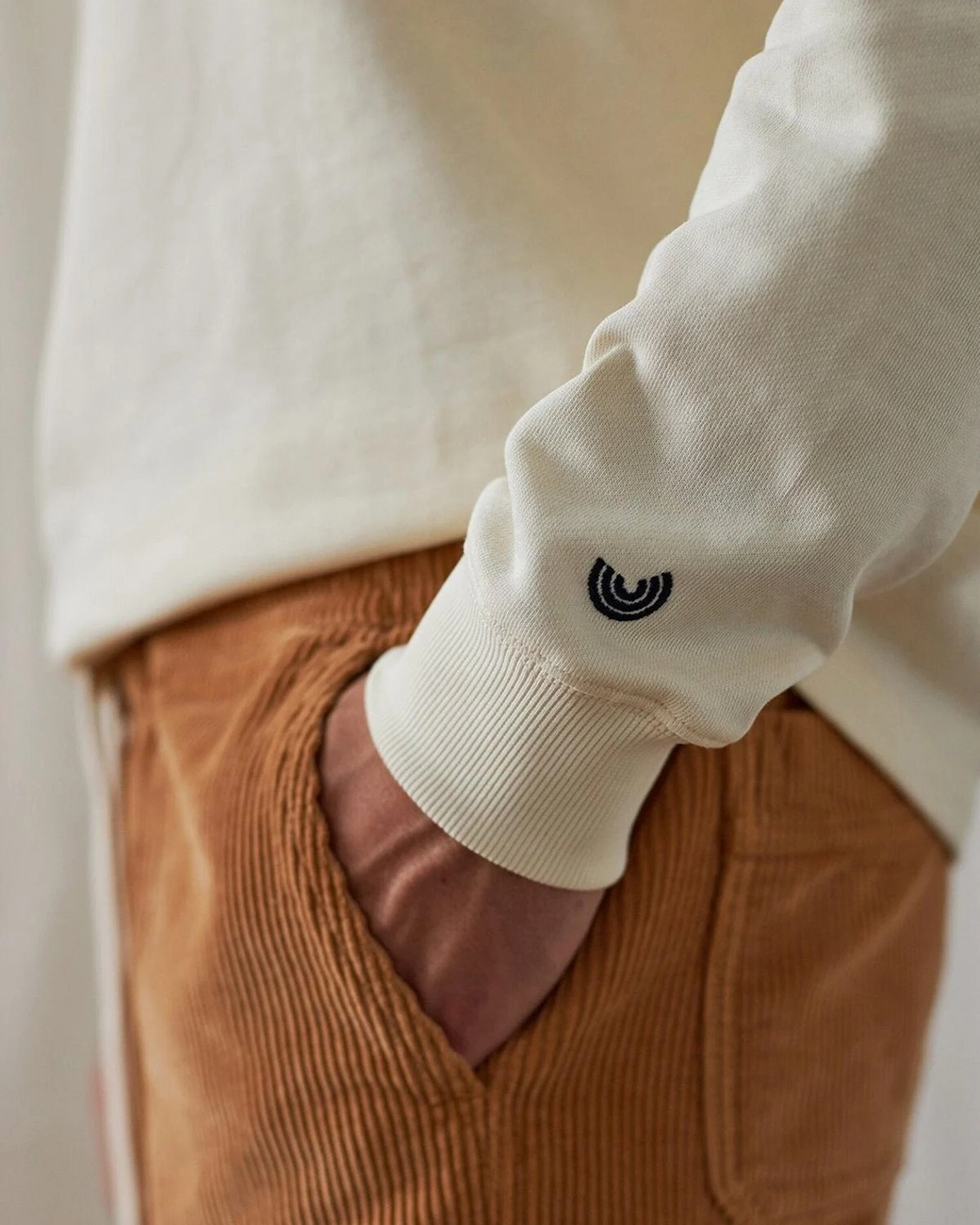 Twothirds Sweatshirt Mouli - Ecru – Ansicht 5