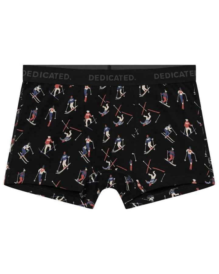 DEDICATED - Boxer Briefs Kalix Ski Team - Alltagsunterwäsche Gr M schwarz