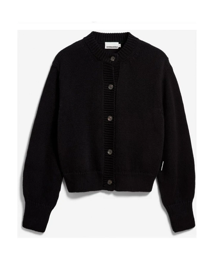 ARMEDANGELS - Women's Winter Cotton Knit Cardigan - Cardigan Gr M schwarz