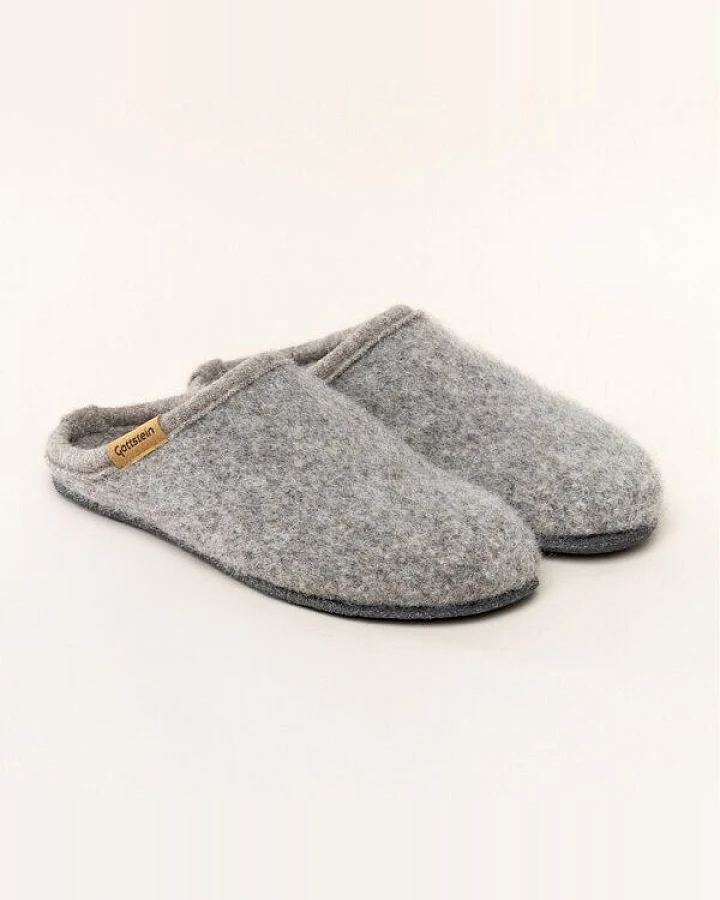 Gottstein Filz-Pantoffel Alpine Light Natur - Damen & Herren Hausschuh aus 100% seltenen Schurwollen