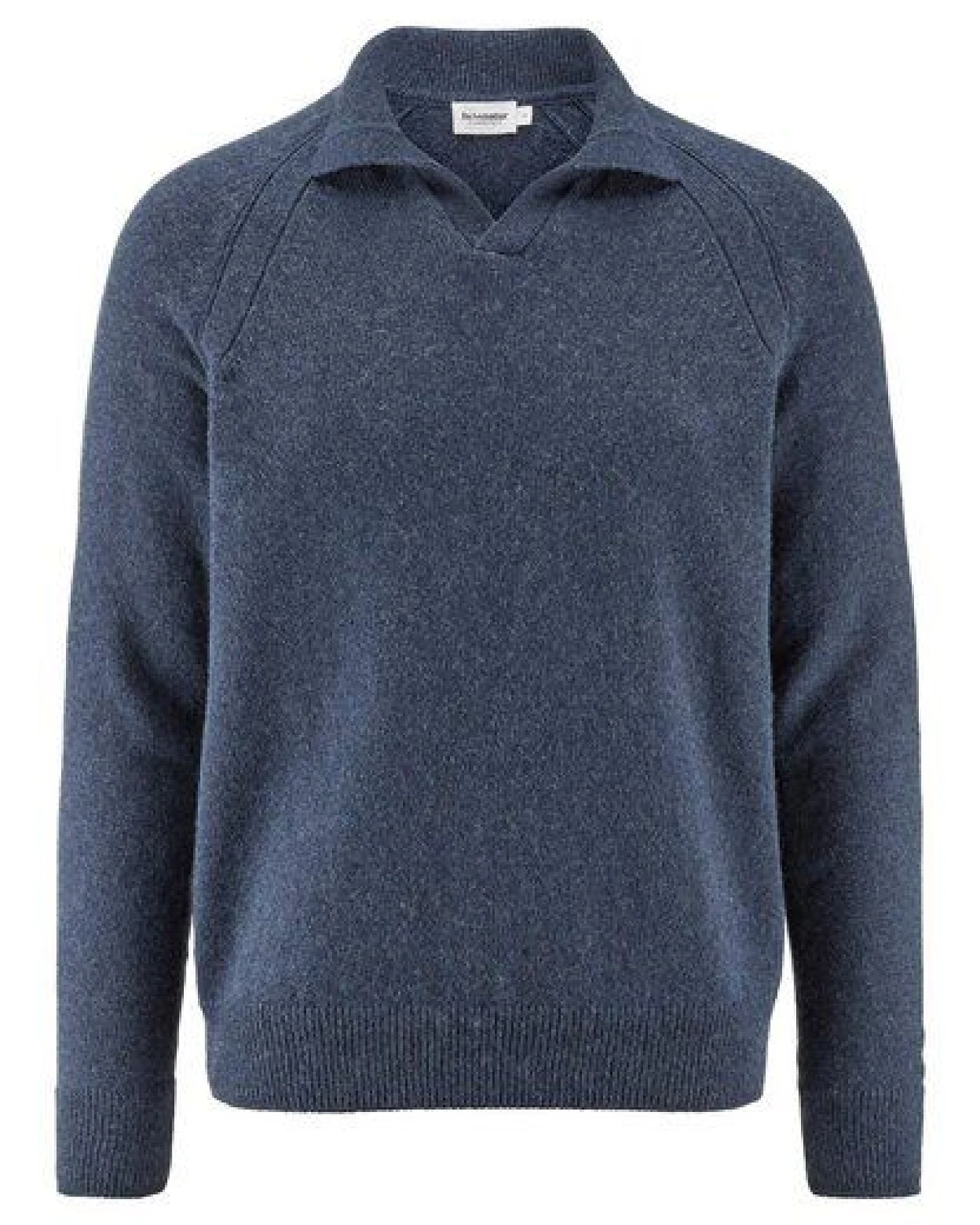 hessnatur Strick Polo Regular aus Bio-Merinowolle mit Bio-Baumwolle – Ansicht 3