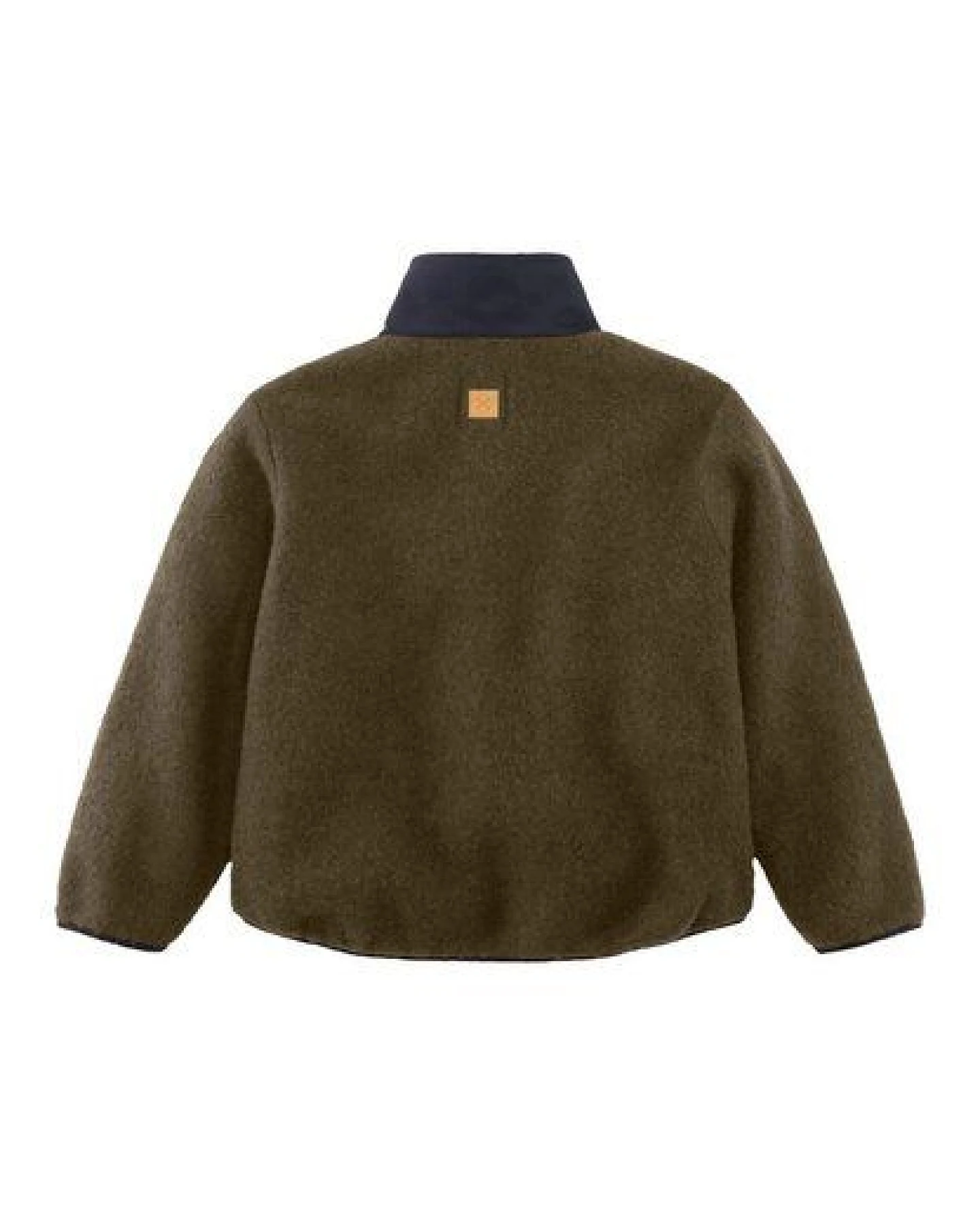 hessnatur Wollfleecejacke Regular mit Patch aus reiner Schurwolle – Ansicht 4