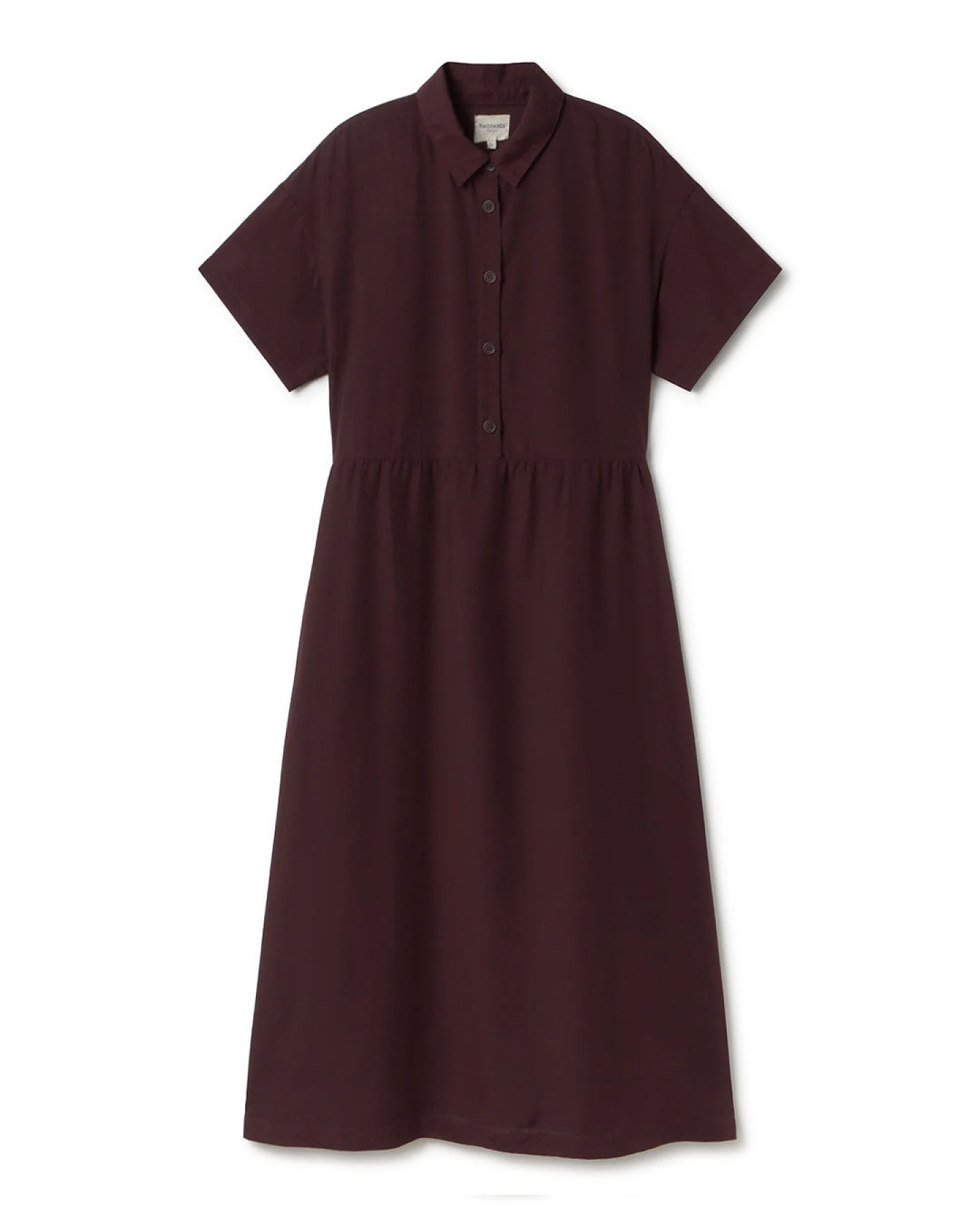 TWOTHIRDS Damen vegan Kleid Antipaxos Braun – Ansicht 2