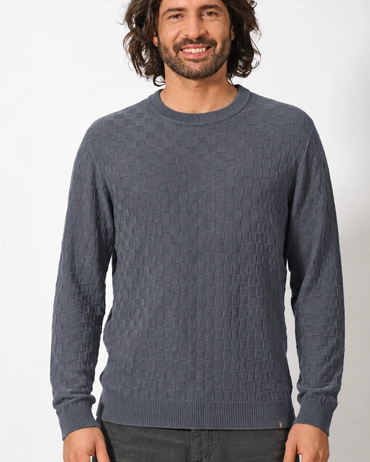 Hempage Herren vegan Pullover In Schiefergrau