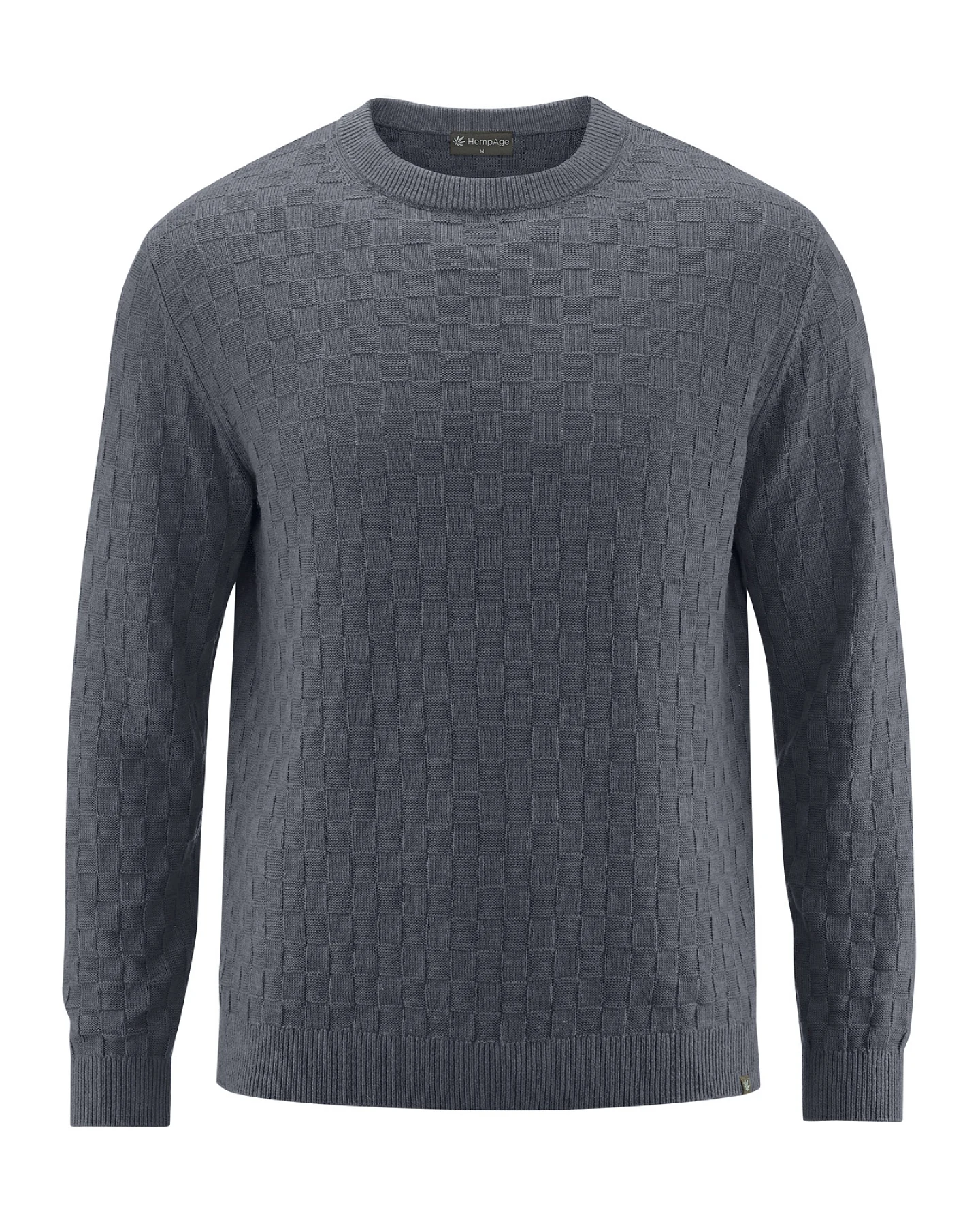 Hempage Herren vegan Pullover In Schiefergrau – Ansicht 2