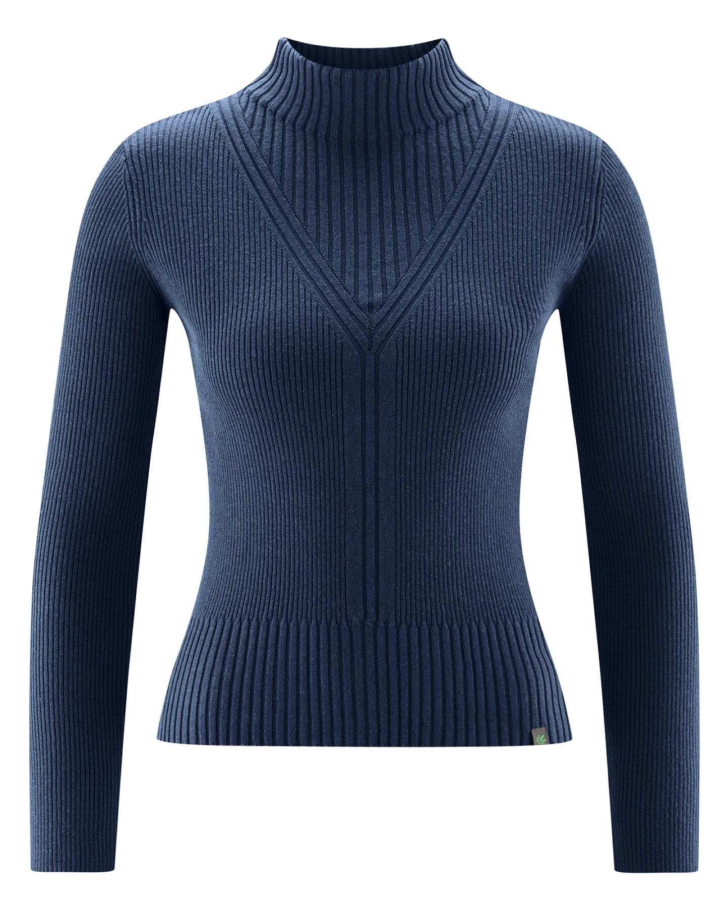 Hempage Damen vegan Pullover In Marineblau – Ansicht 2