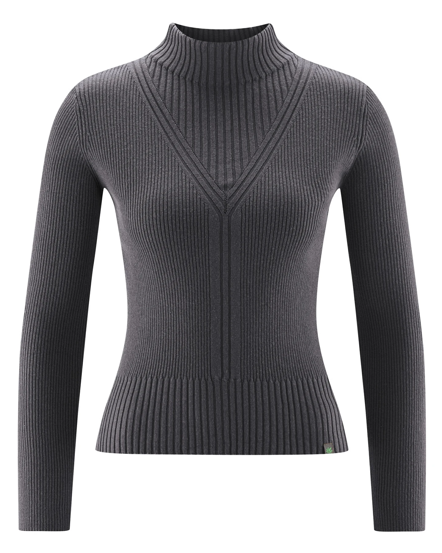 Hempage Damen vegan Pullover Anthrazit – Ansicht 2