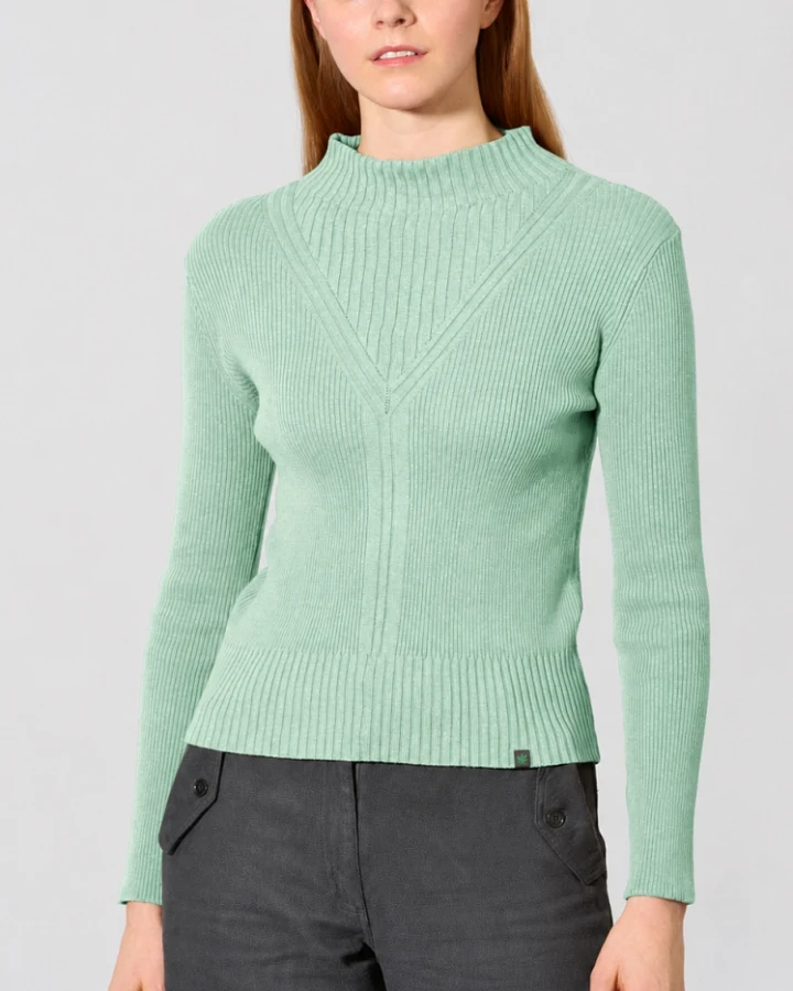 Hempage Damen vegan Pullover In Menta Grün