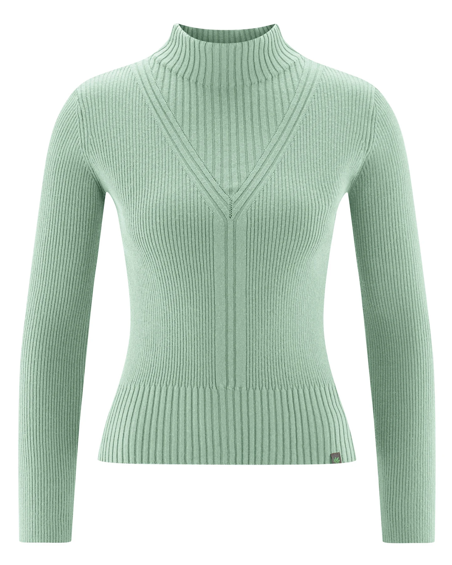 Hempage Damen vegan Pullover In Menta Grün – Ansicht 2