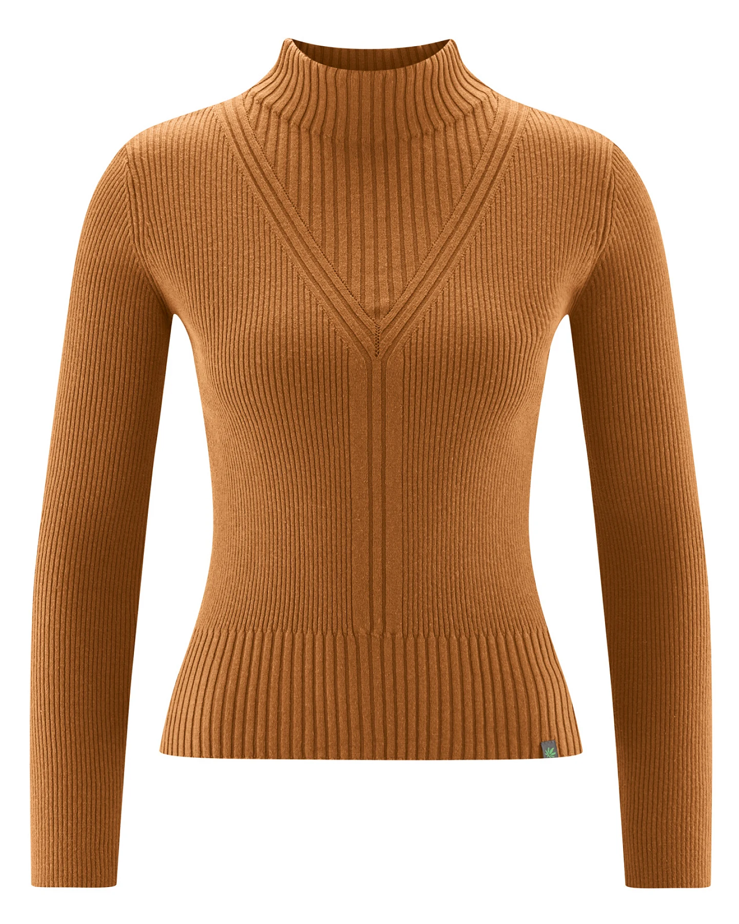 Hempage Damen vegan Pullover In Mandelbraun – Ansicht 2