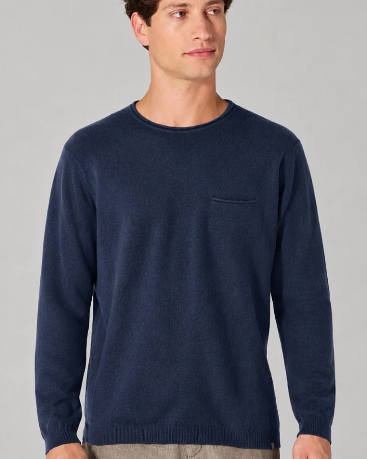 Hempage Herren vegan Pullover Summer Navy