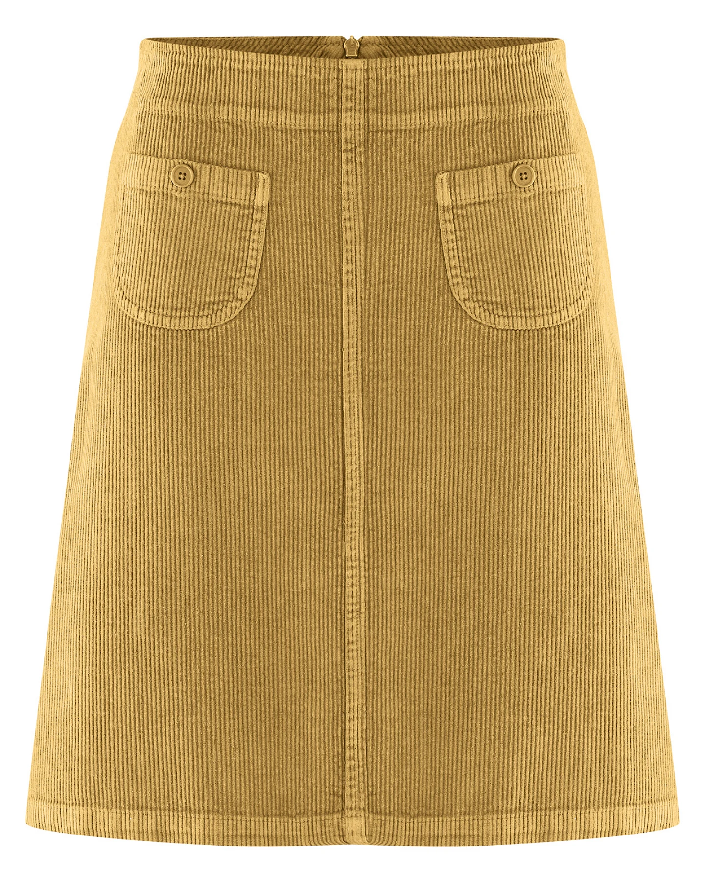 Hempage Damen vegan Rock Simple Cord Dijon Gelb – Ansicht 2