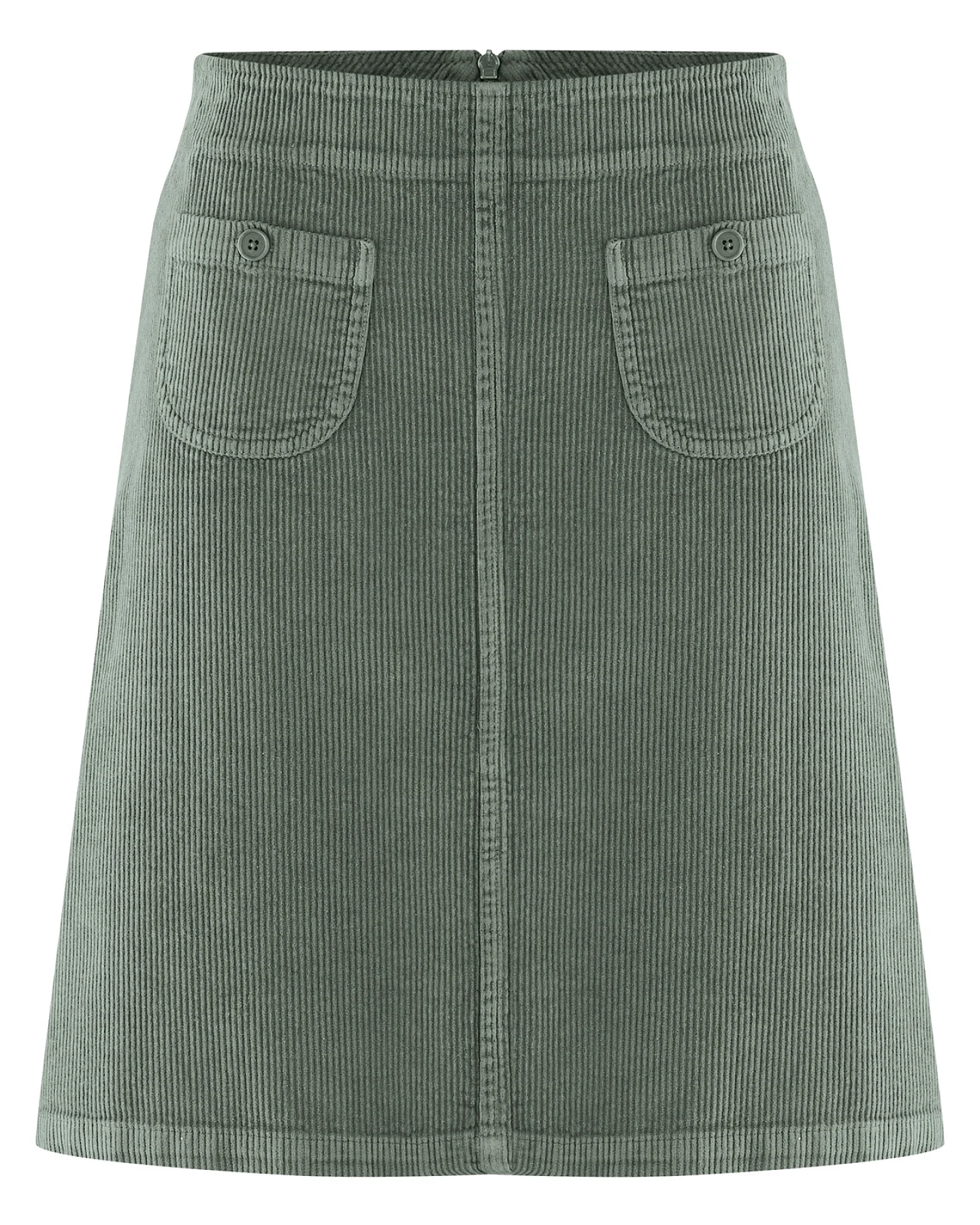 Hempage Damen vegan Rock Simple Cord Thymiangrün – Ansicht 2