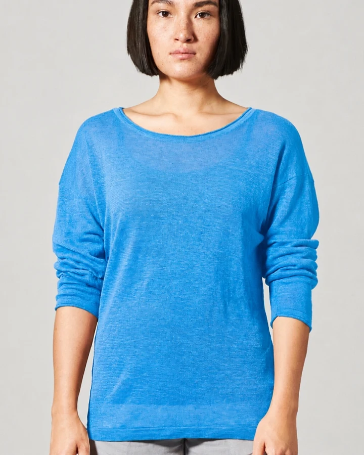 Hempage Damen vegan Pullover Airy Topaz