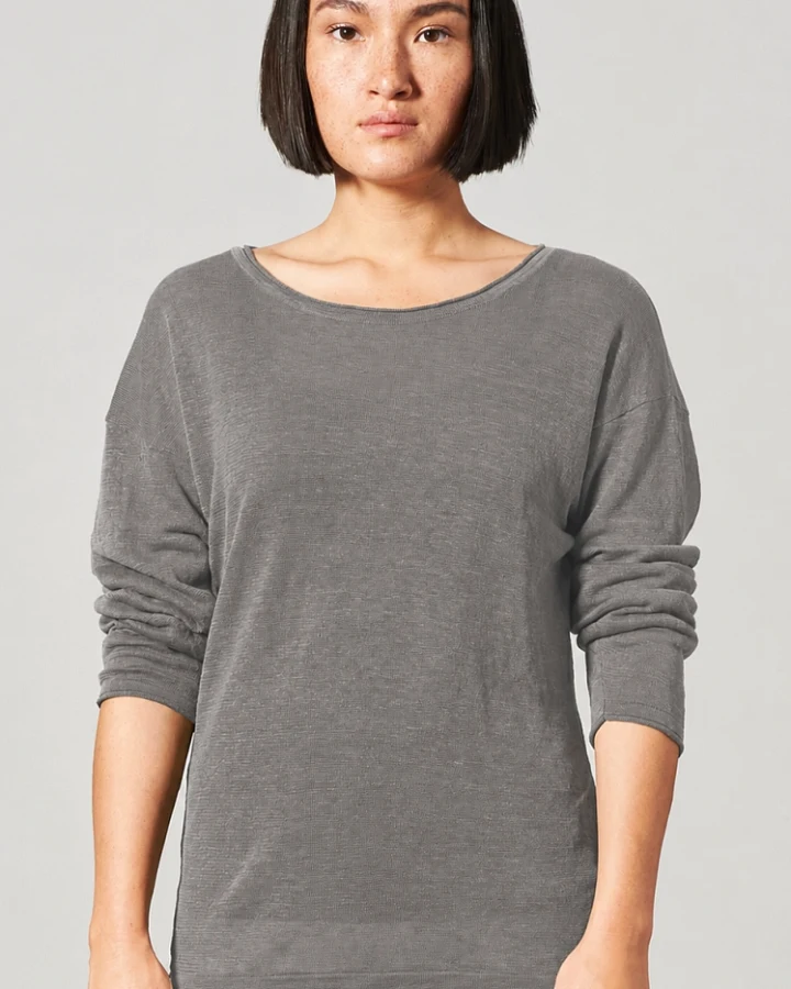 Hempage Damen vegan Pullover Airy In Taupe