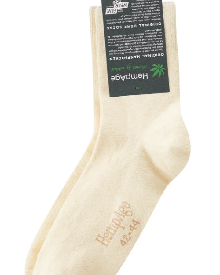 Hempage Damen vegan Socken Classic Natural