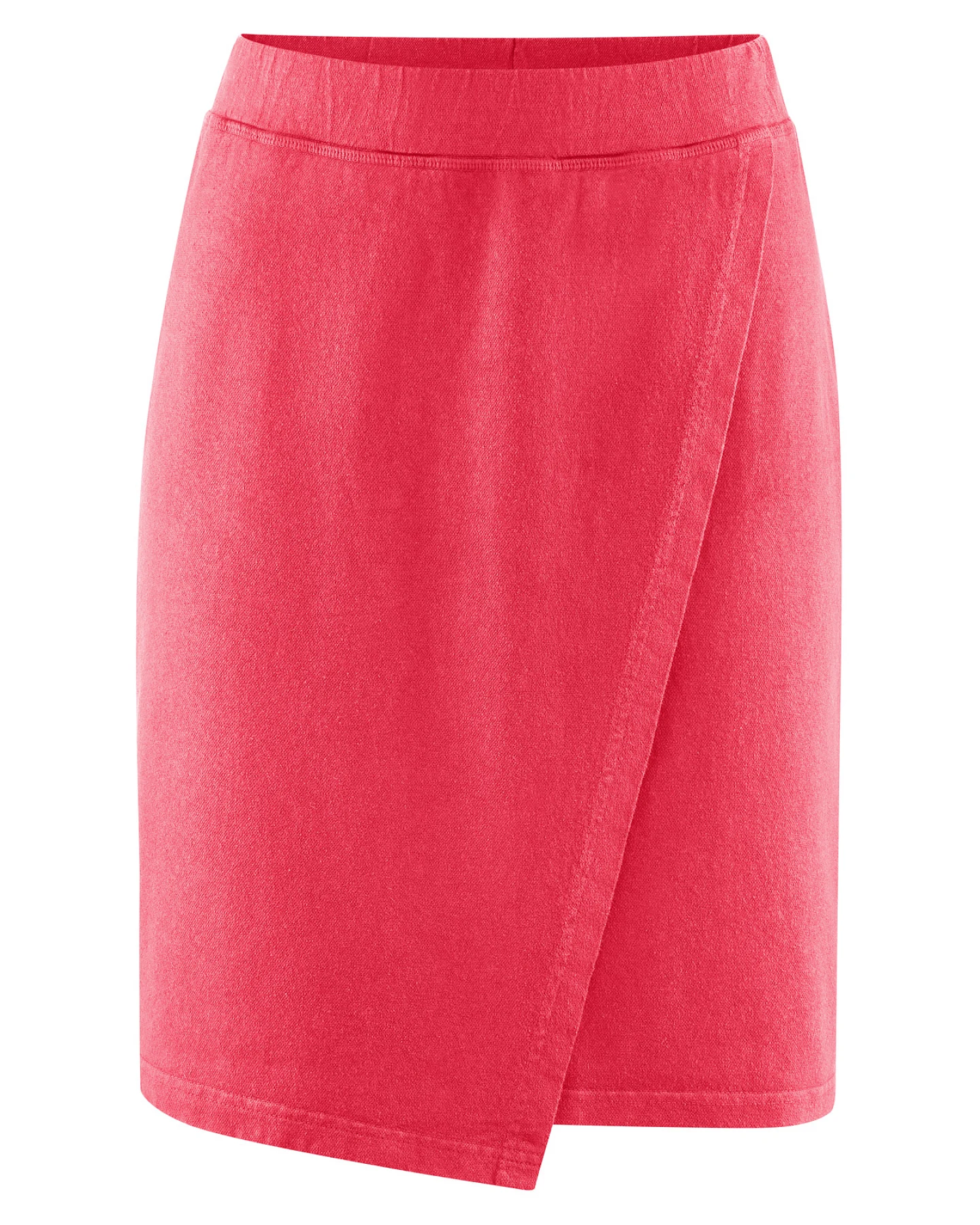 Hempage Damen vegan Wickelrock In Magnolienrosa – Ansicht 2