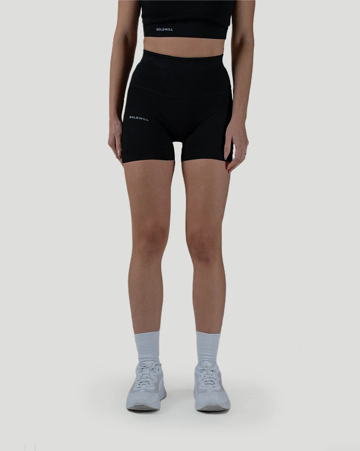 Boldwill Damen vegan Biker Shorts Schwarz