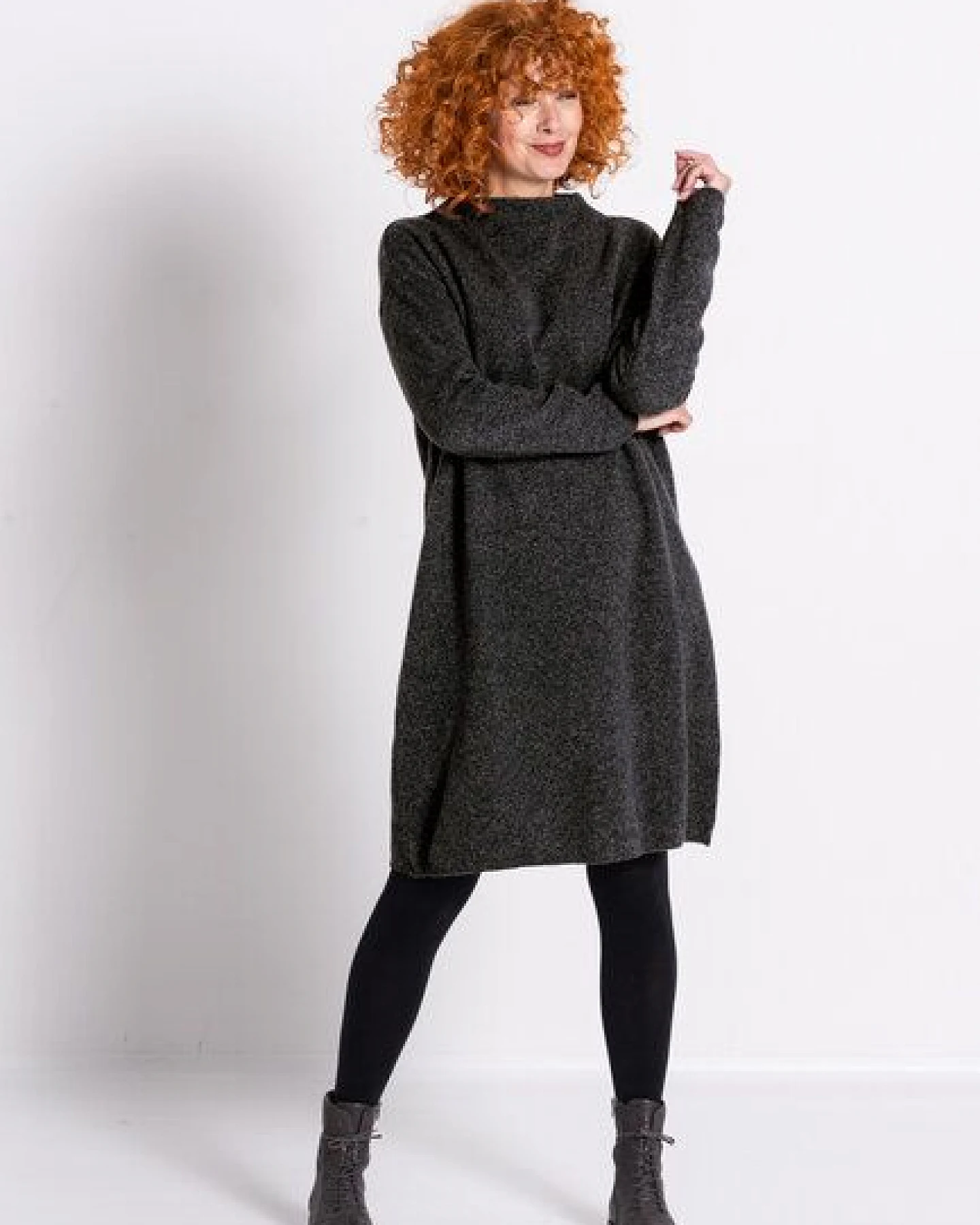 Heidekönigin Stehbundkleid MELIERT – Ansicht 3