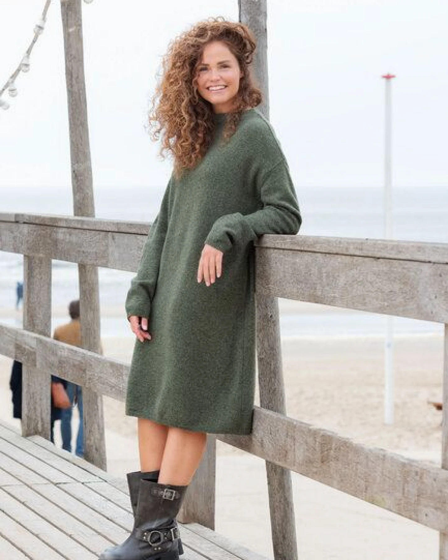 Heidekönigin Stehbundkleid MELIERT – Ansicht 2