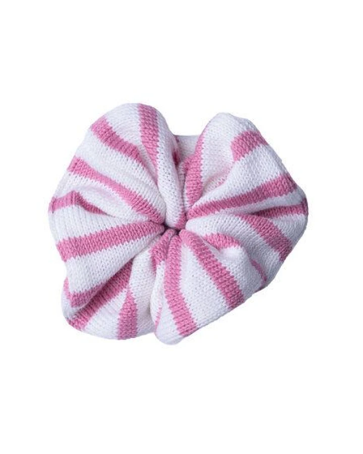 Kopyto ROZELLA RWS – großes gestricktes Scrunchie für Haare mit Streifen